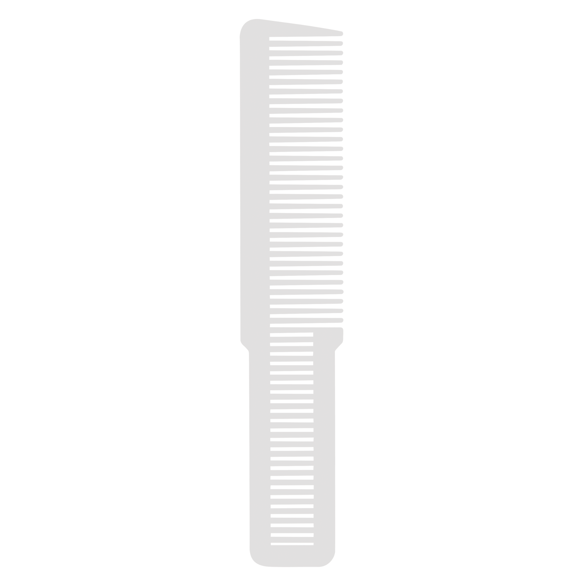 Large Clipper Styling Comb - White