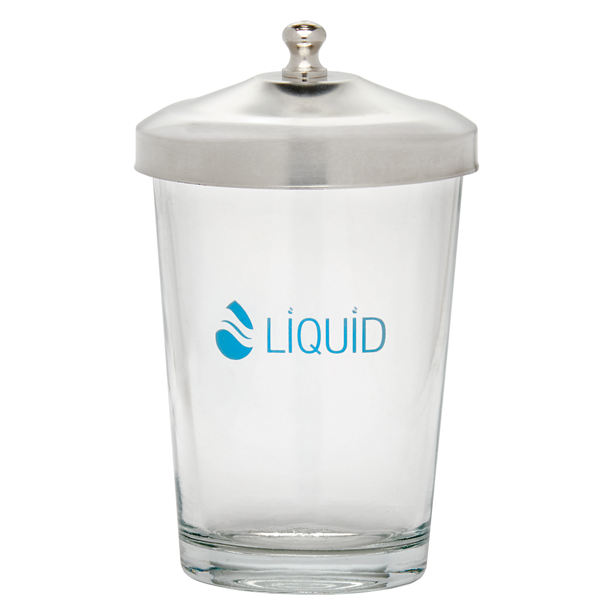 Liquid Glass Jar with Stainless Steel Lid, 125 mL/4.2 oz