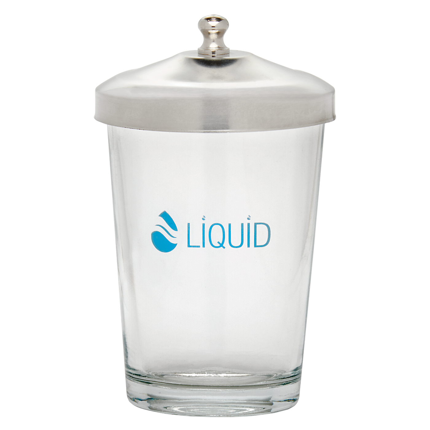Liquid Glass Jar with Stainless Steel Lid, 125 mL/4.2 oz