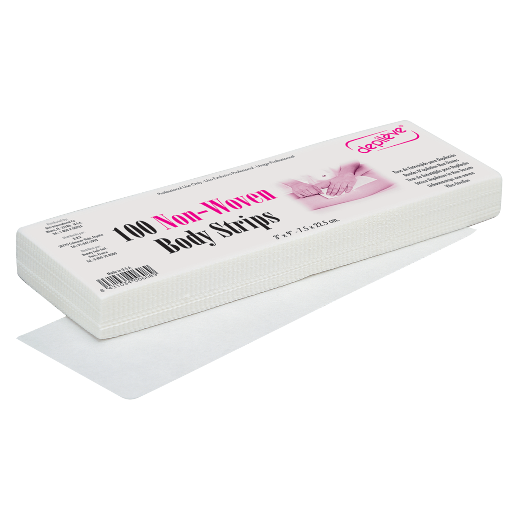 Non-Woven Body Waxing Strips Classic
