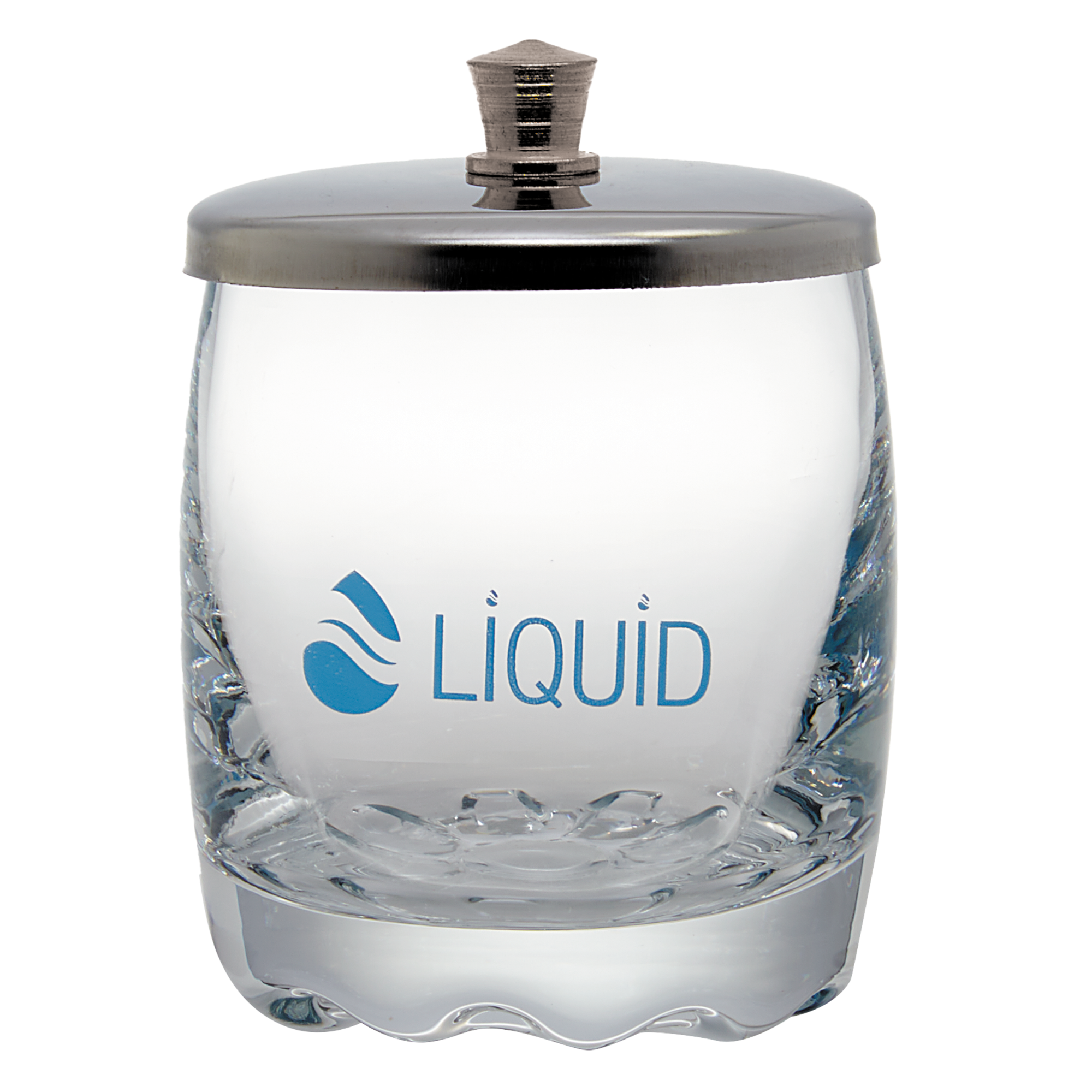 Liquid Glass Jar with Stainless Steel Lid, 60 mL