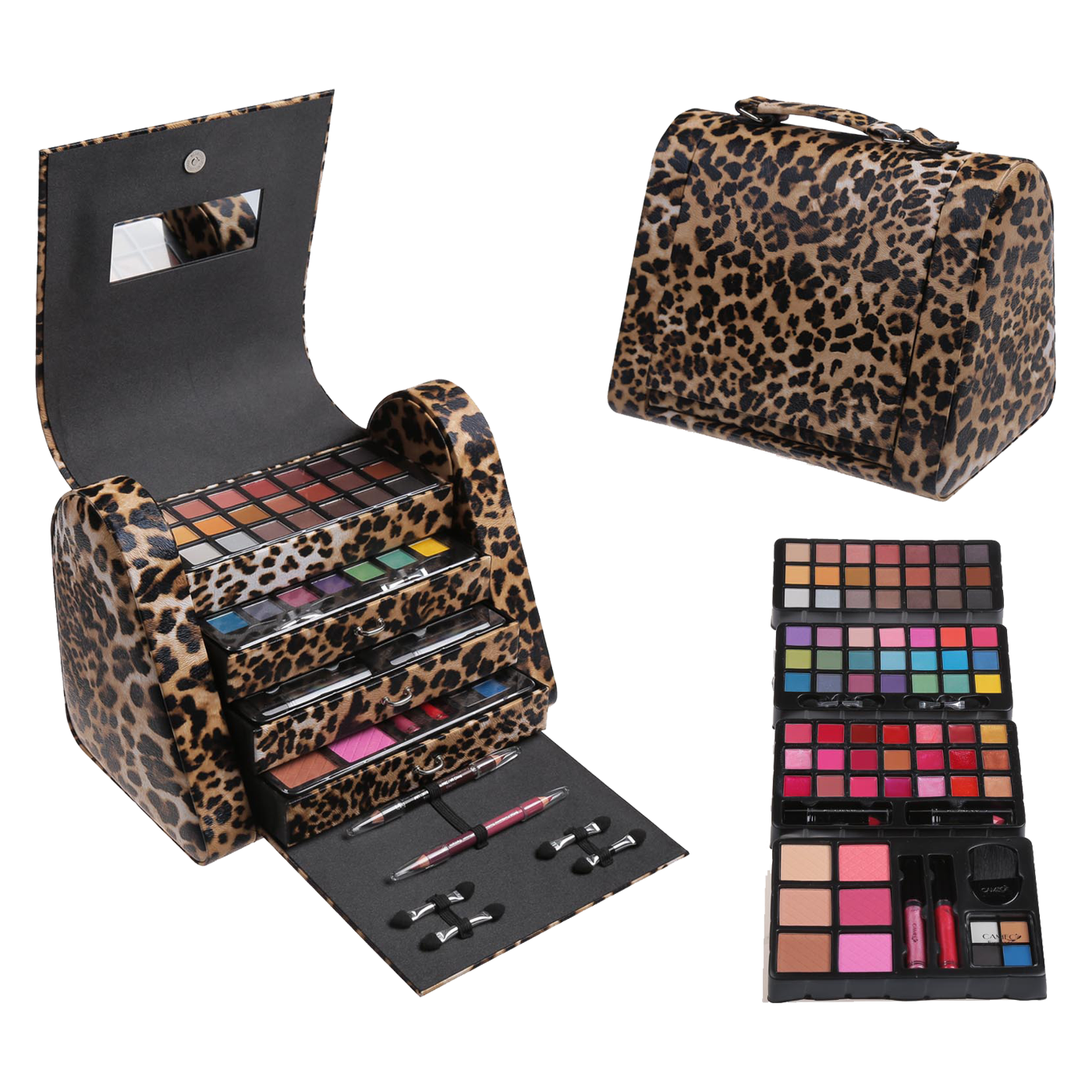 Leopard Print Cosmetic Carry All