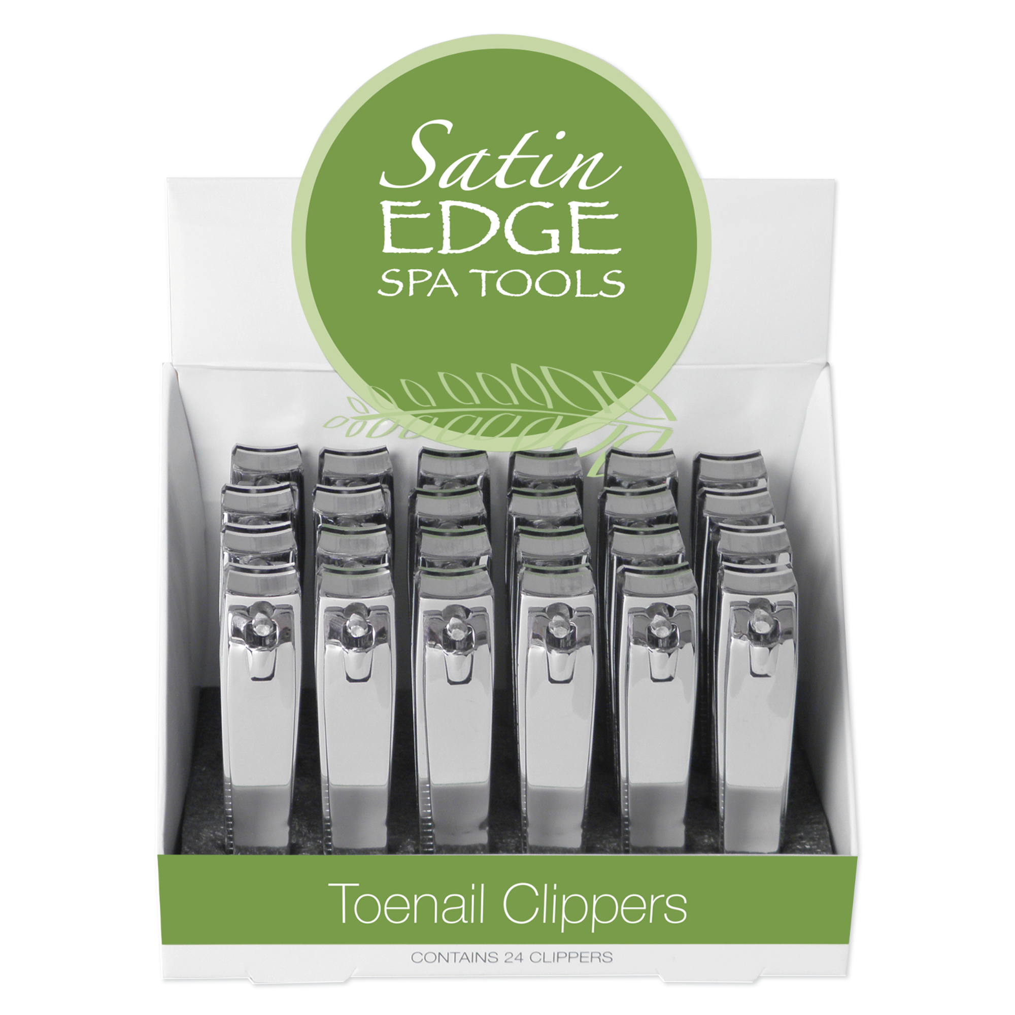 Toenail Clippers, Curved Blade - Display of 24