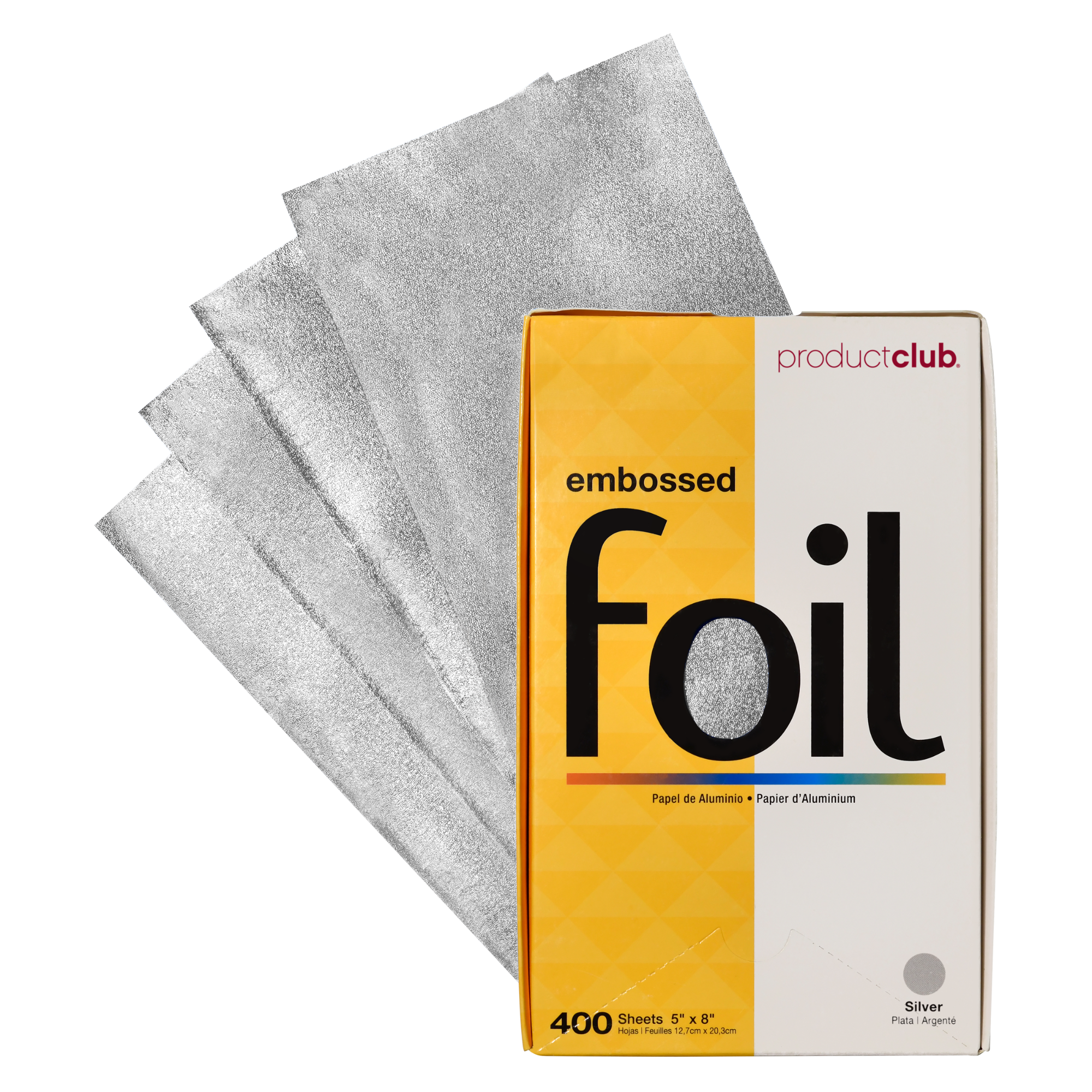 EF400-SL Product Club Precut Silver Embossed Hair Highlighting Foil