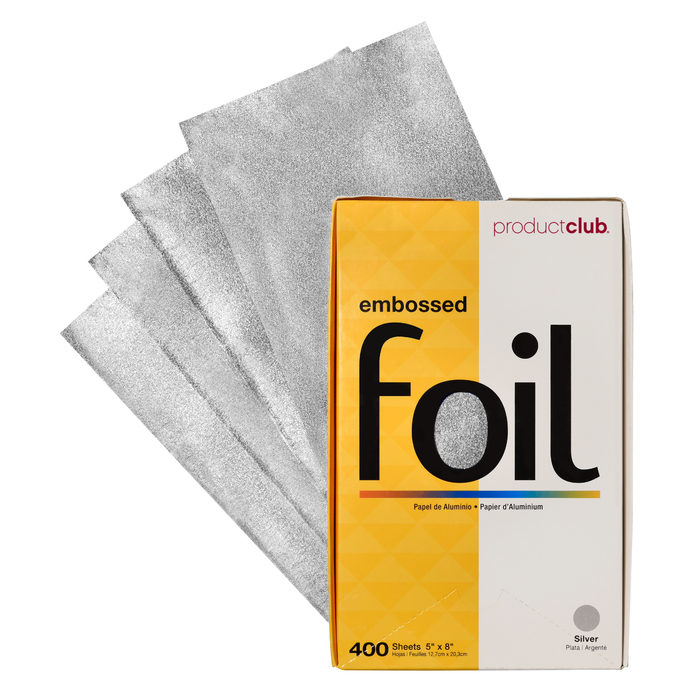 EF400-SL Product Club Precut Silver Embossed Hair Highlighting Foil