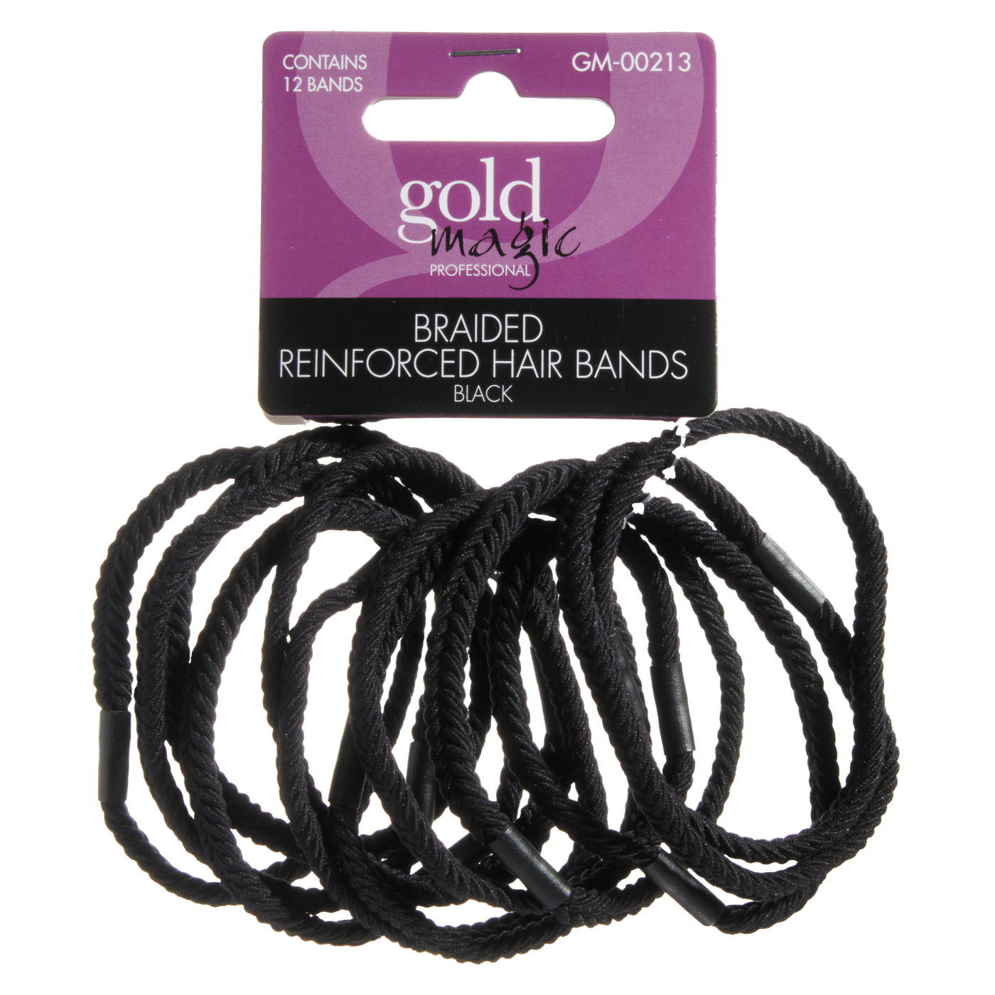 Reinforced Hair Bands - Braided, 12 pk.
