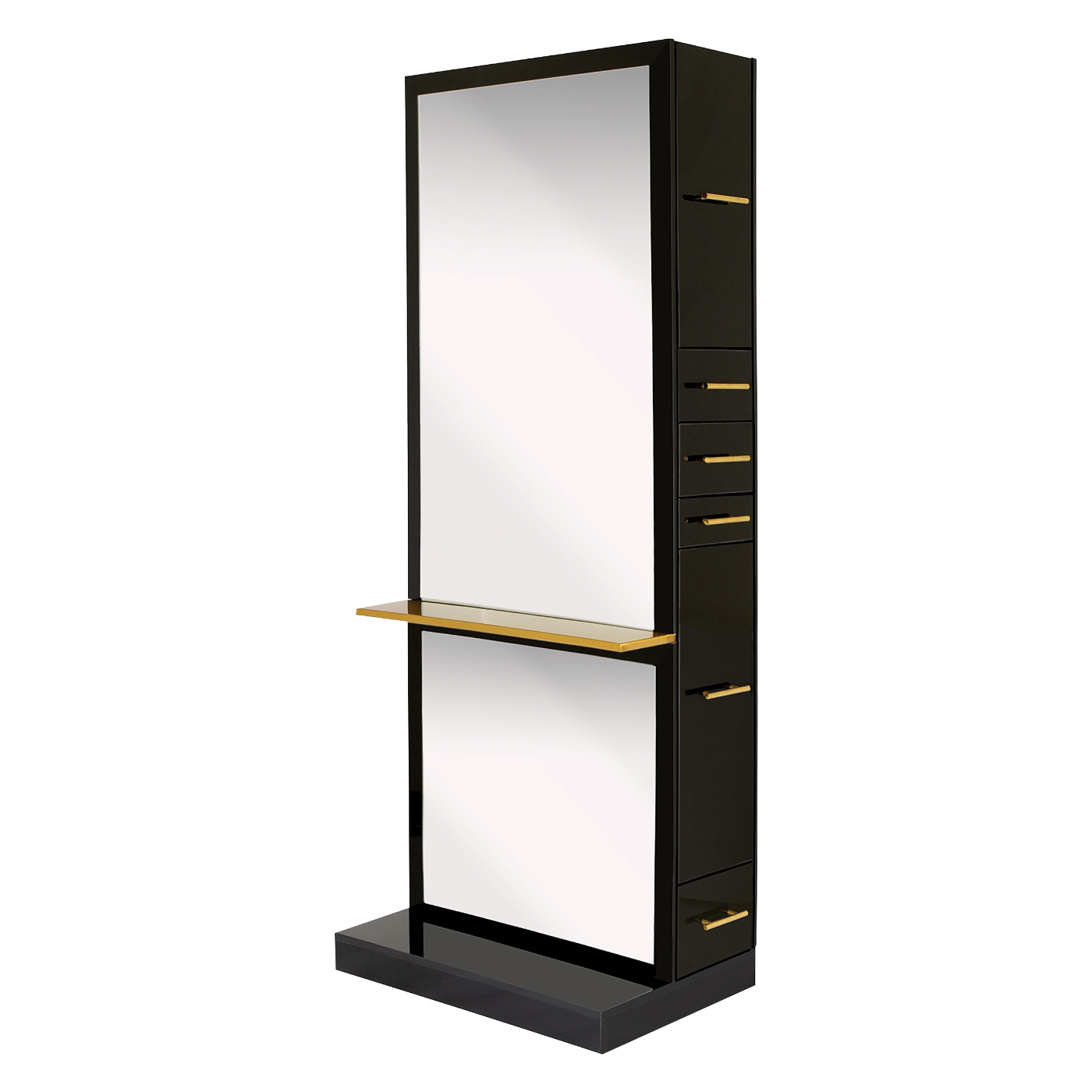 Milan Single Sided Styling Station with Shelf