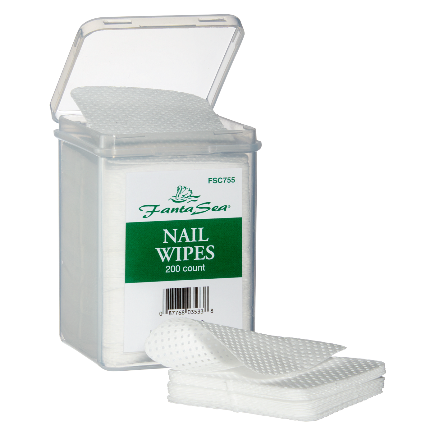 Nail Wipes in a Container - 2" x 2"