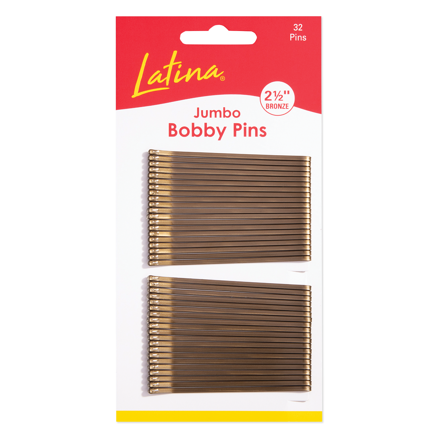 Bobby Pins, Bronze, Extra-long - 2-1/2"