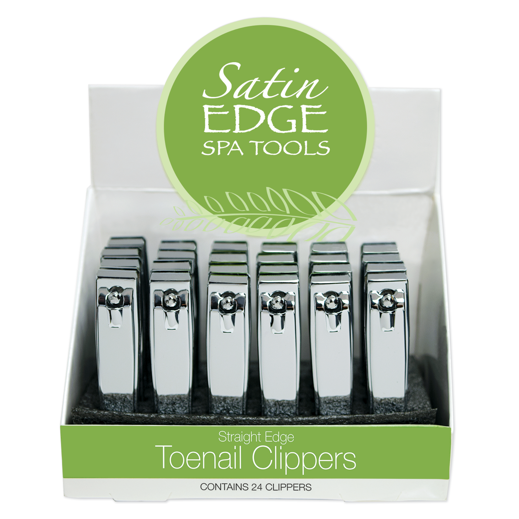 Toenail Clippers, Straight Blade - Display of 24