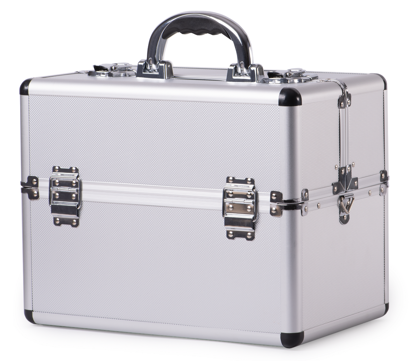 Lockable Aluminum Tool Case, Classic, Silver