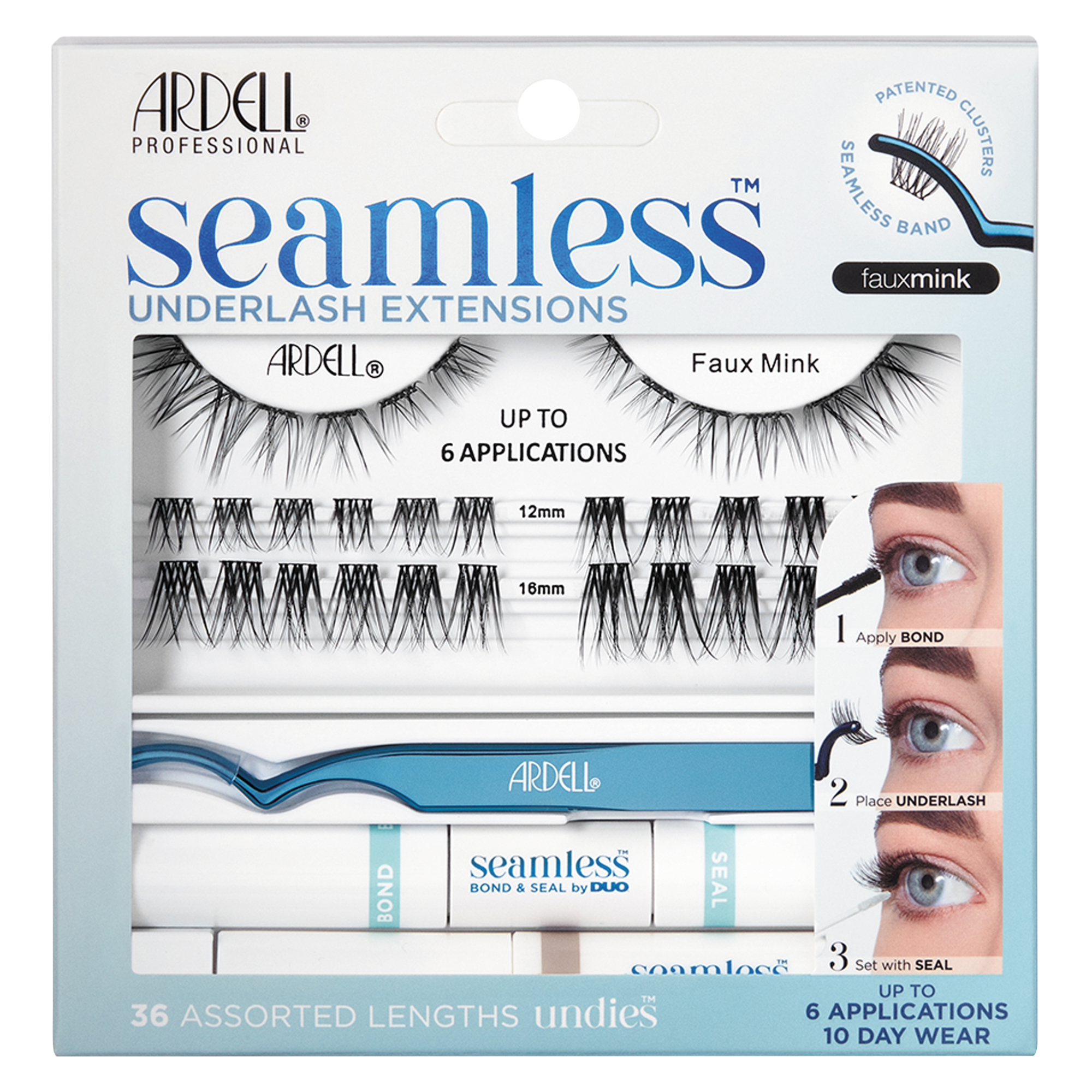 Seamless Underlash Extensions Faux Mink Kit