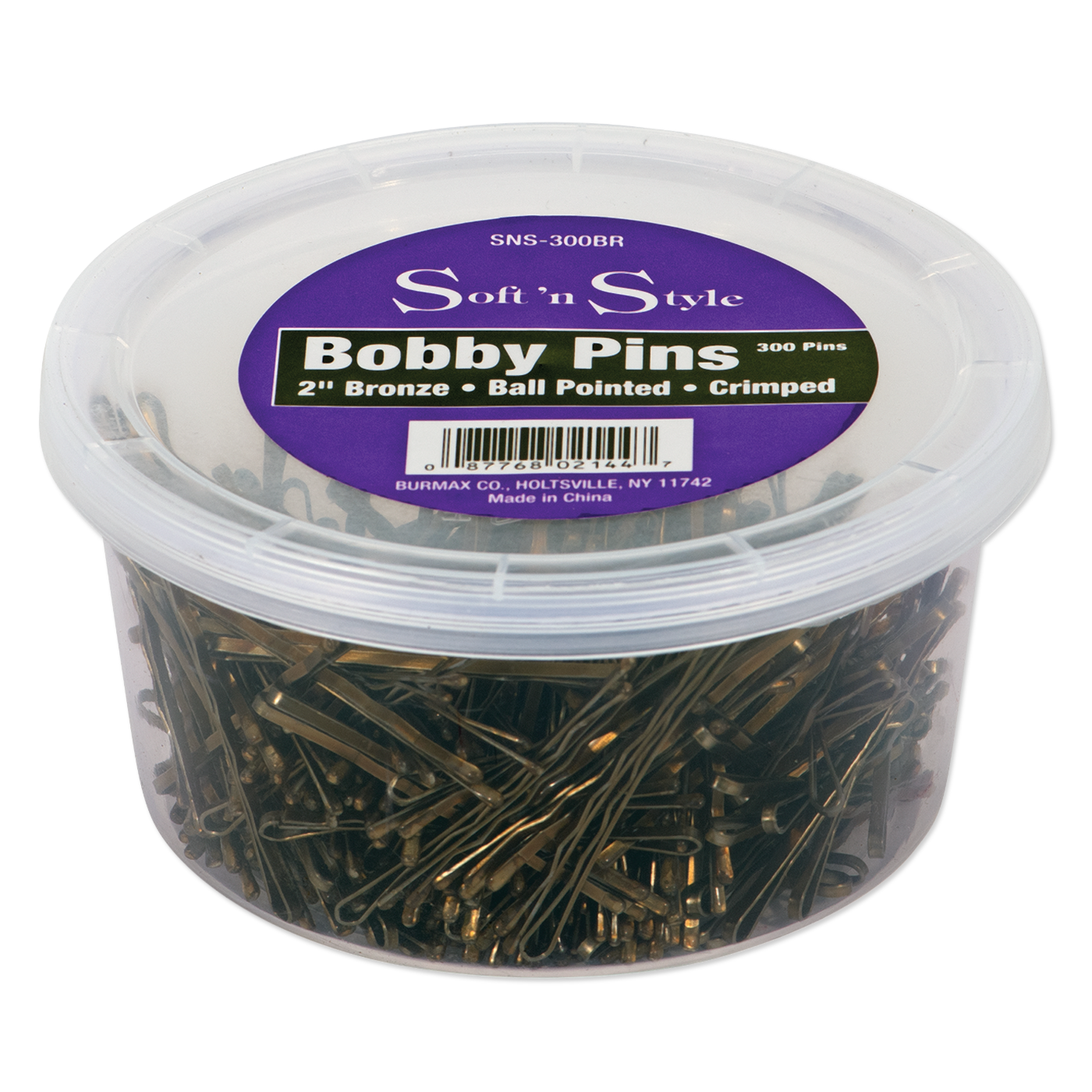 Bobby Pins, Bronze, tub of 300 - 2"