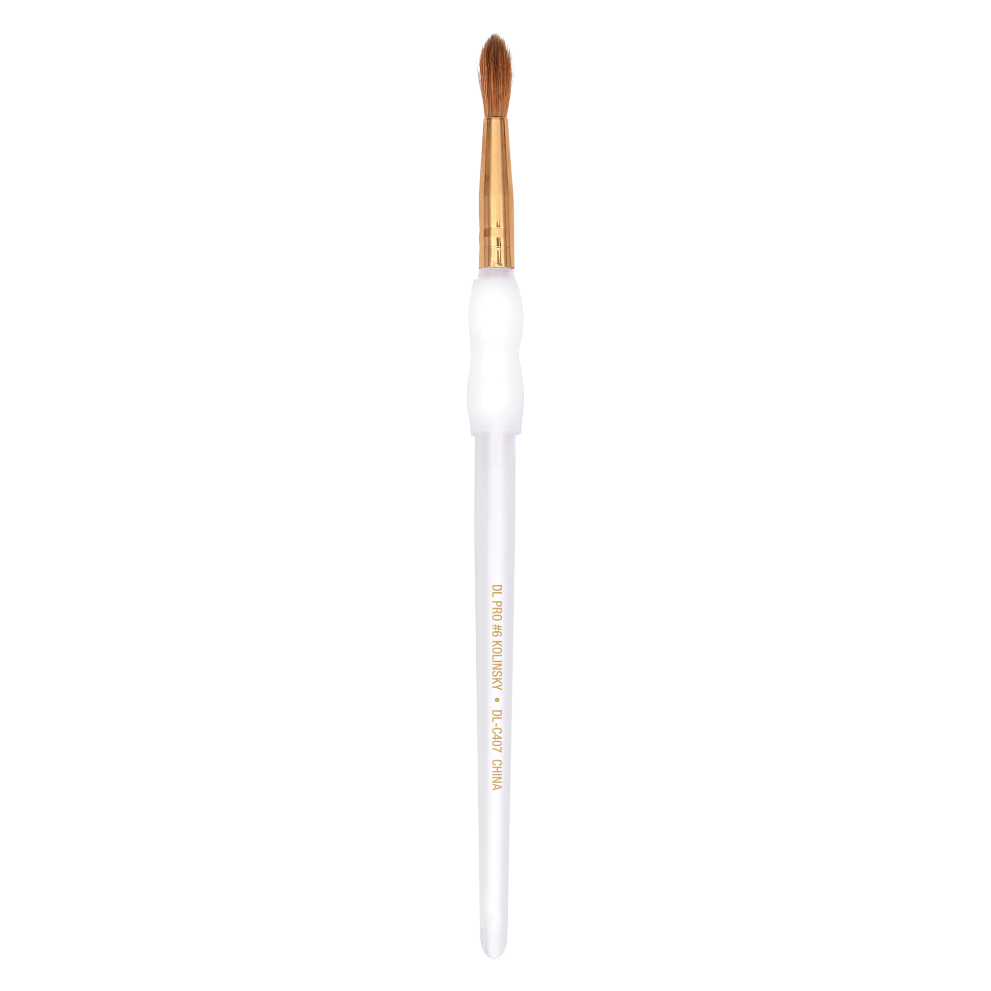 #6 Oval Kolinsky Brush with Gel Grip Handle