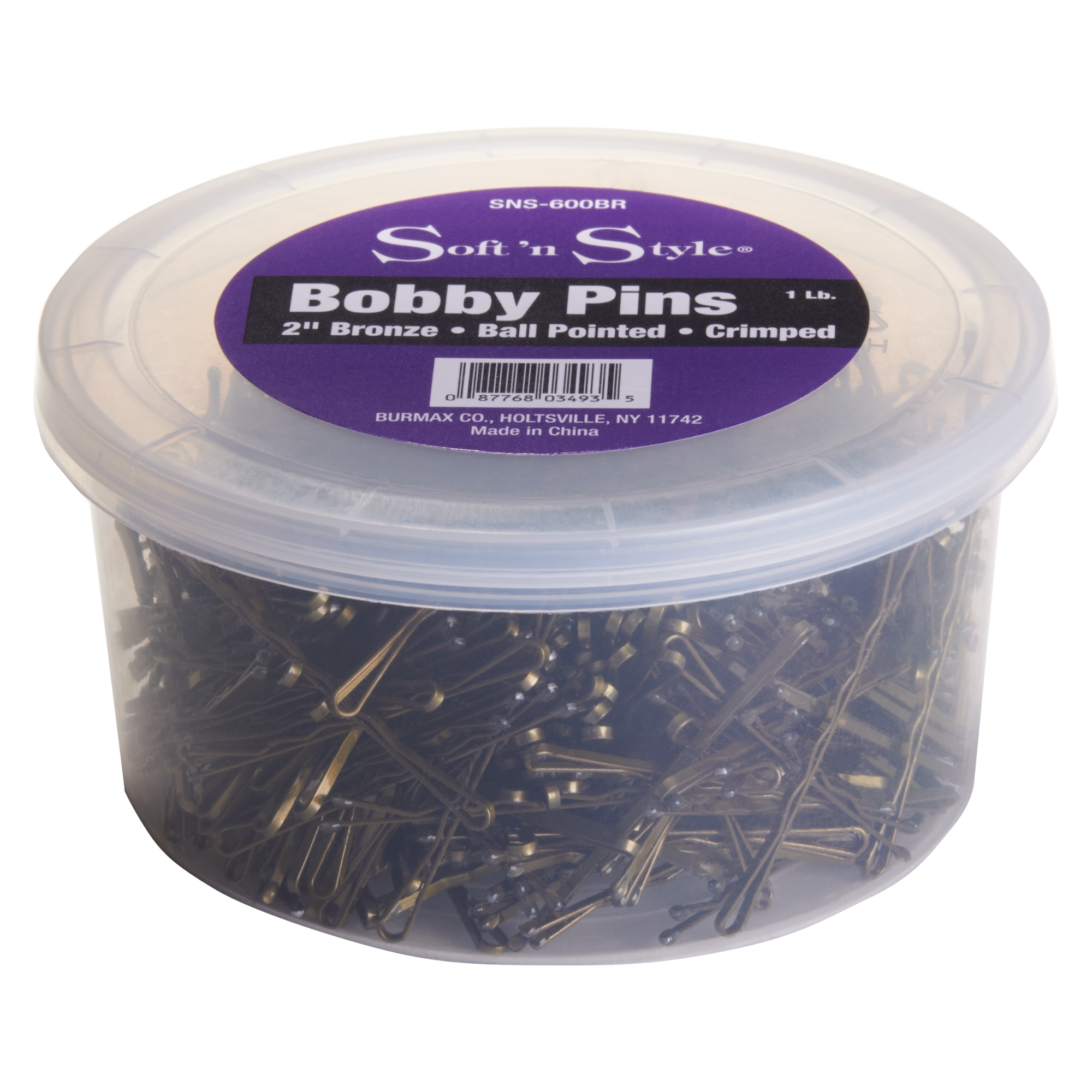 Bobby Pins, Bronze, 1 lb. tub - 2"