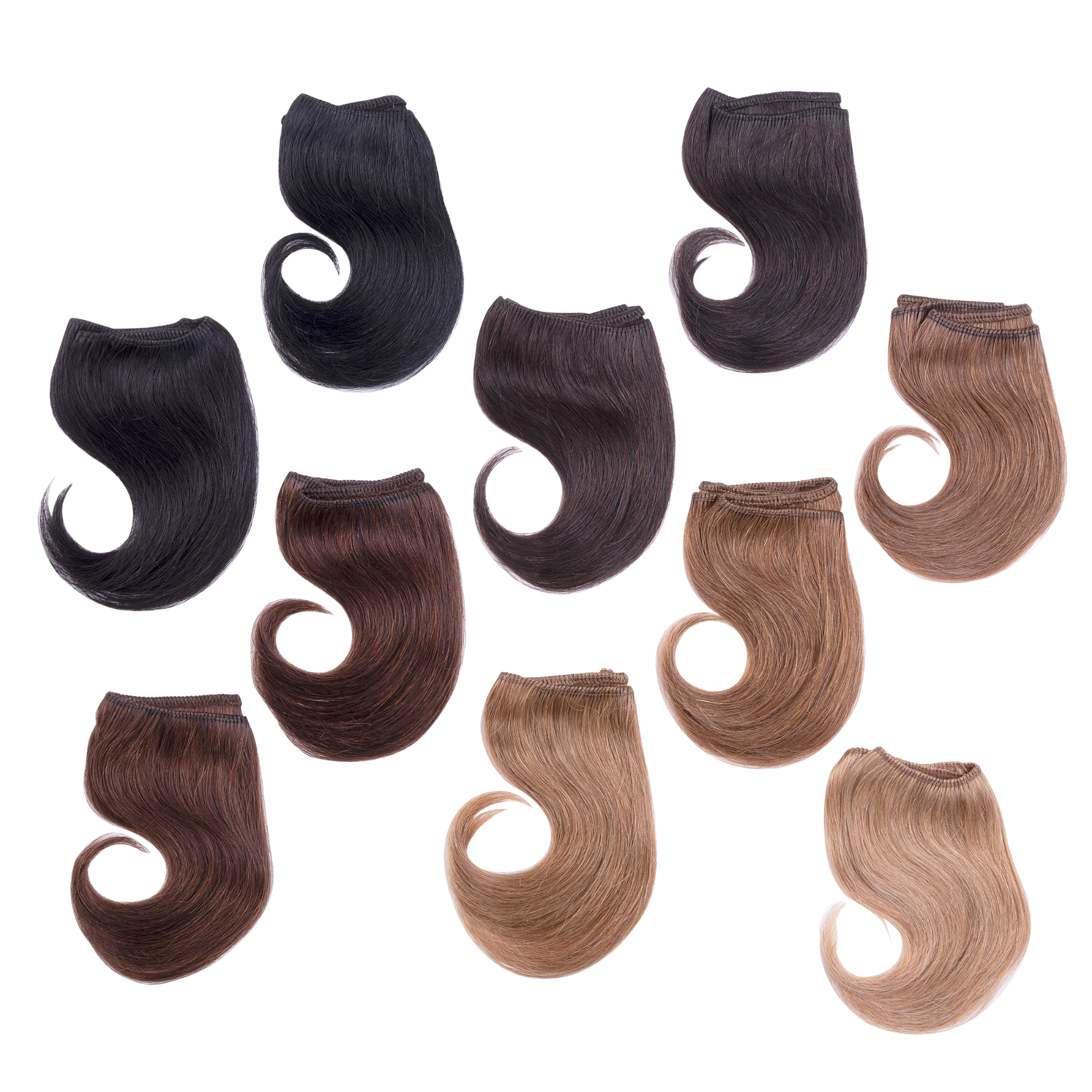 Wefts, 100% Human Hair Testing Kit - 10 pc.