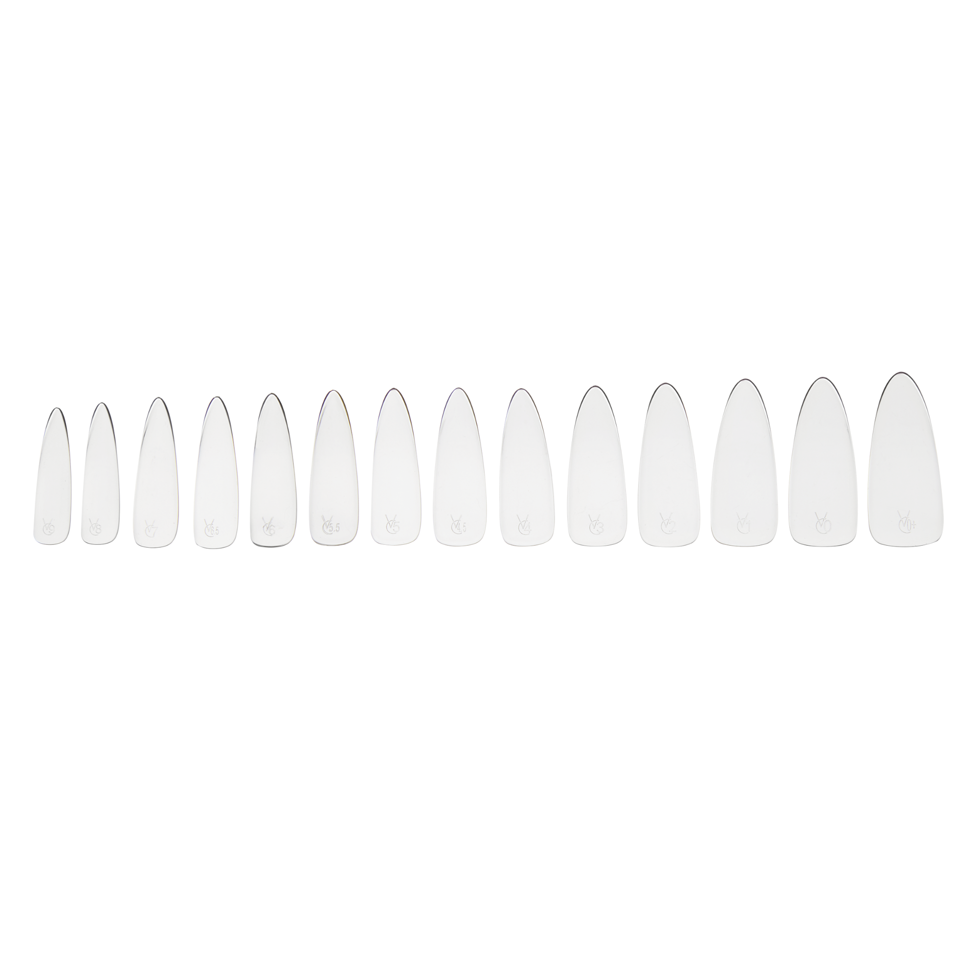 Soak Off Almond Gel Tips - Clear