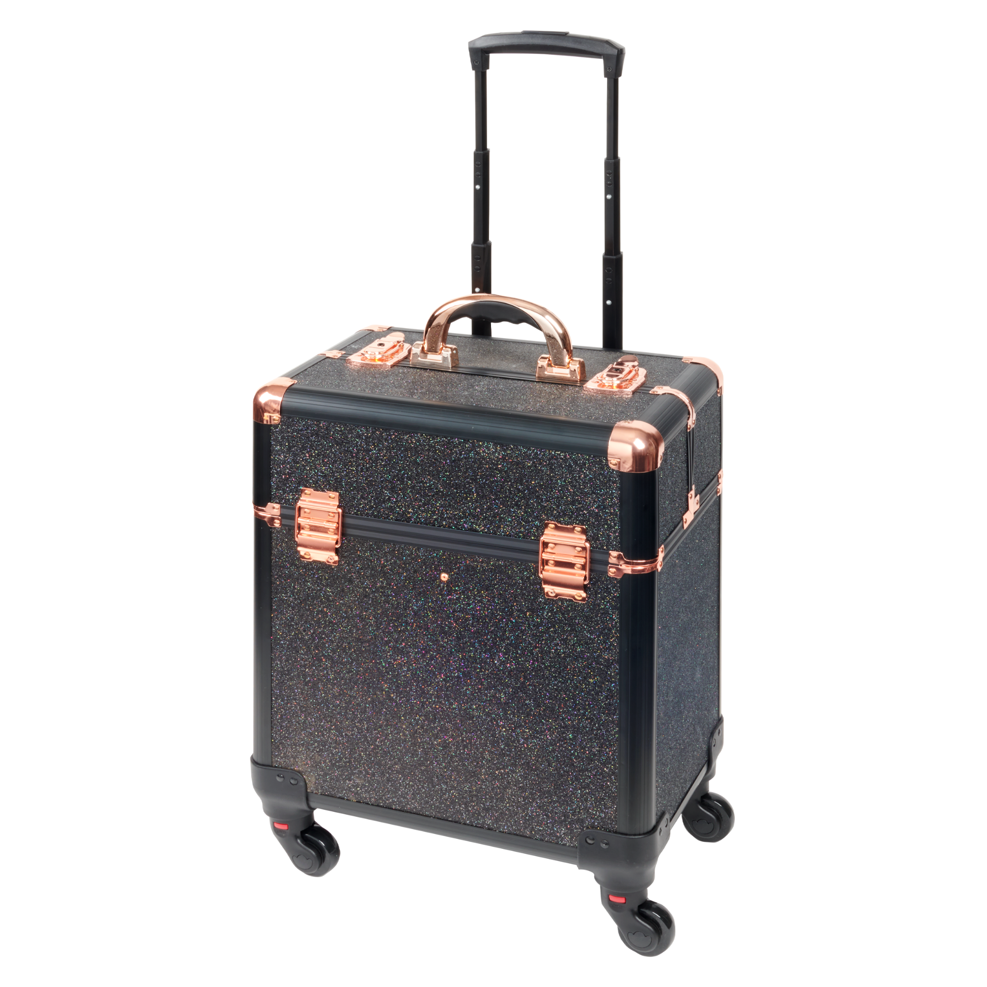 Lockable Aluminum Beauty Case on Wheels