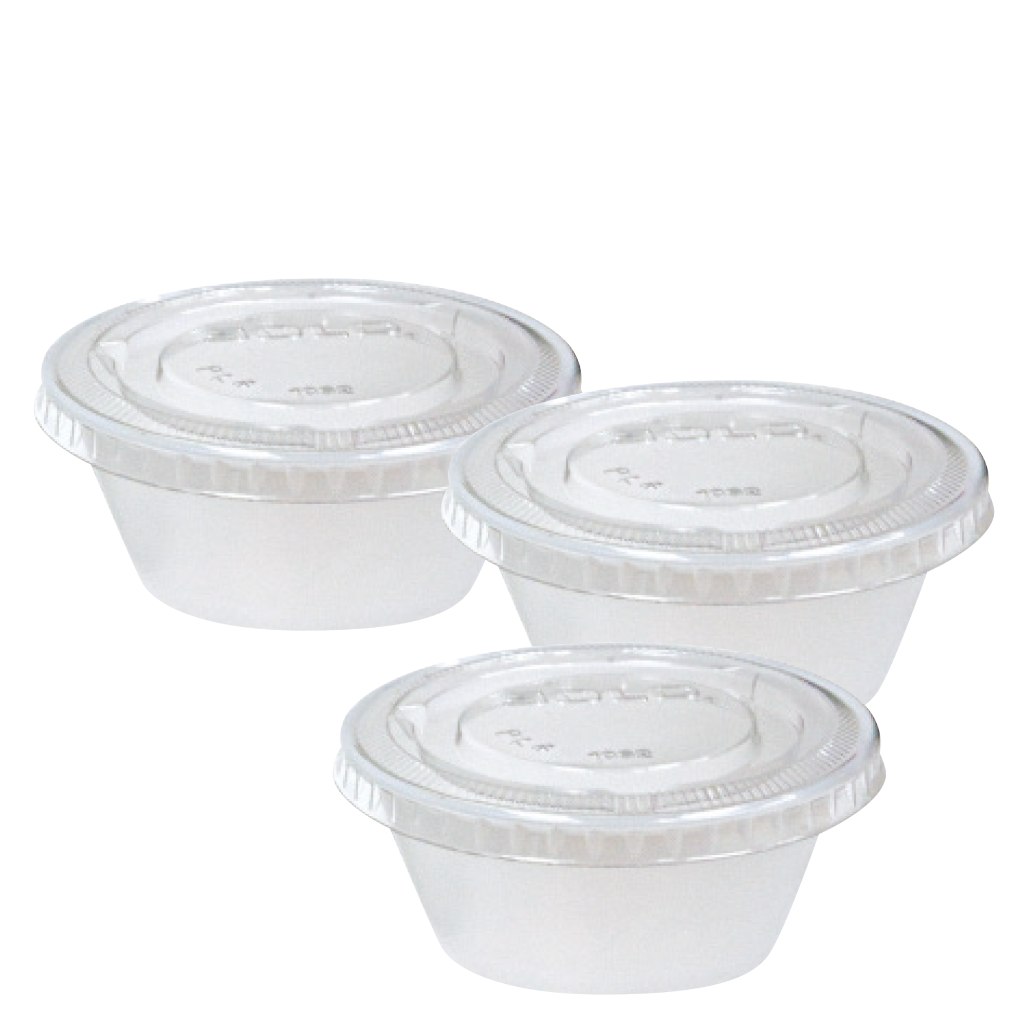 Plastic Cup with Lid, 1 oz. - 500 Pack