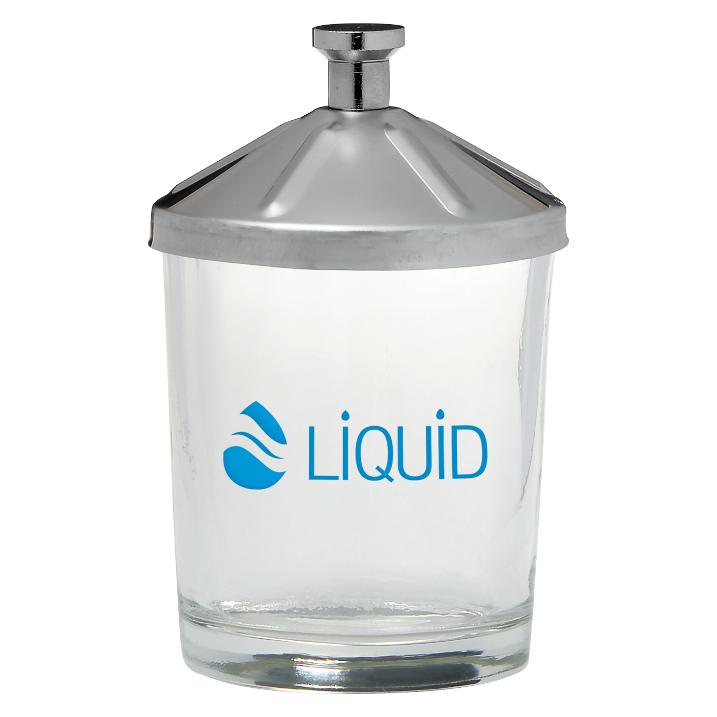 Liquid Glass Jar with Stainless Steel Lid, 75 mL