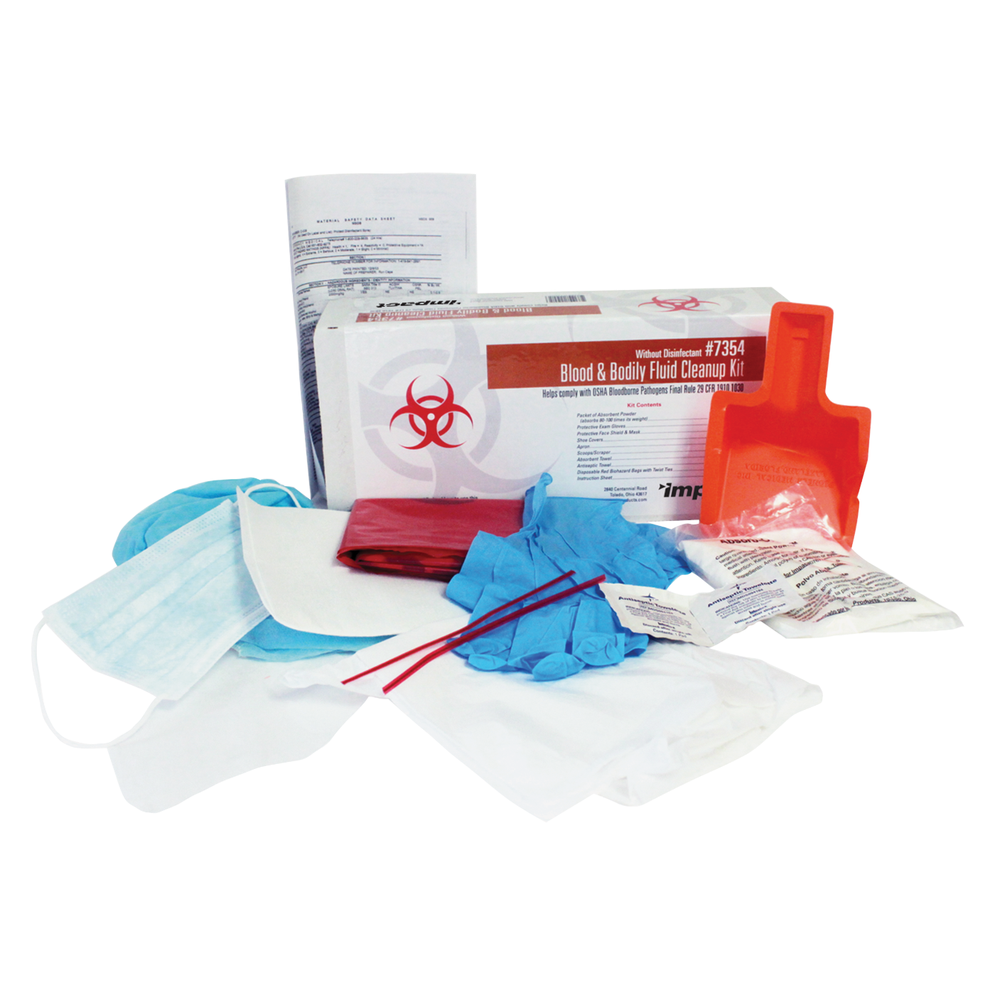Blood & Bodily Fluid Cleanup Kit