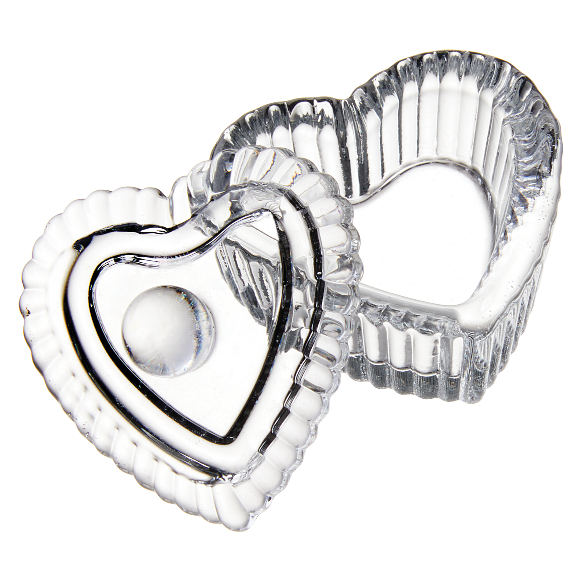 Heart Dappen Dish, Glass - Clear