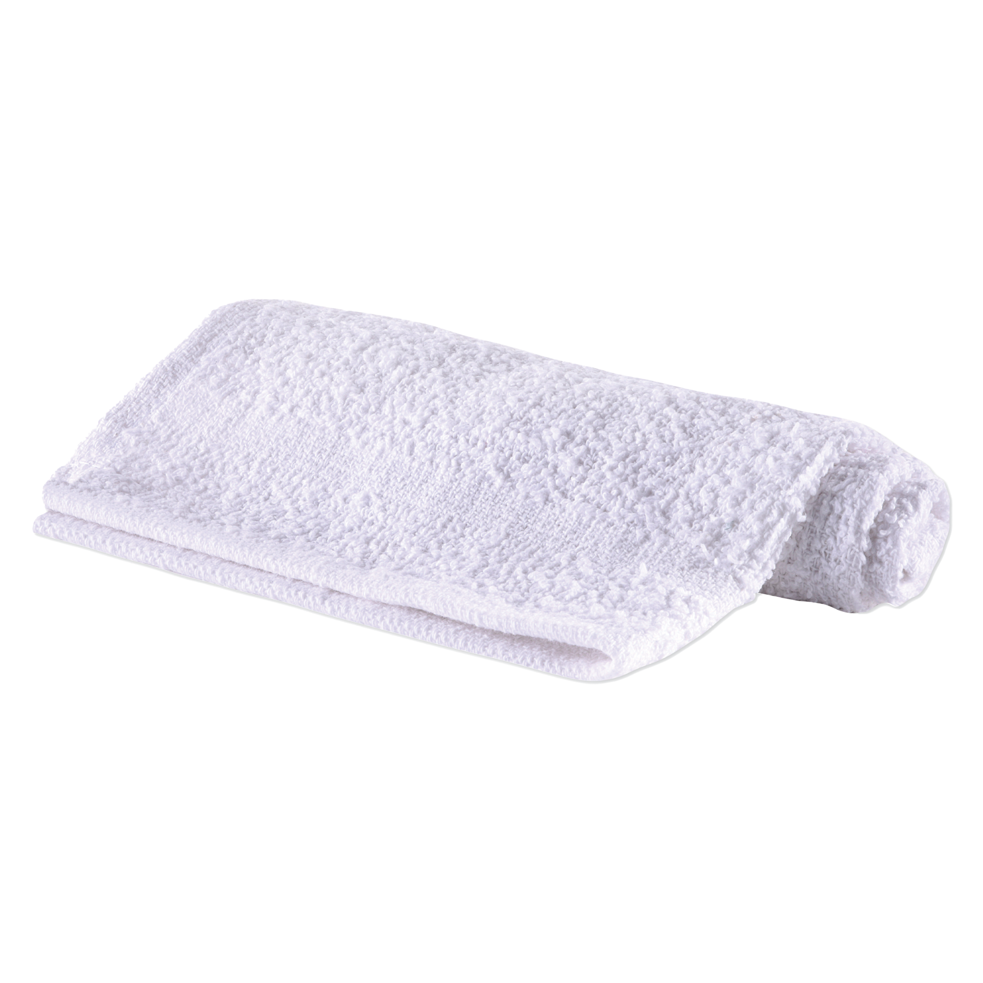 Cotton Washcloth, 12" x 12", Economy - White