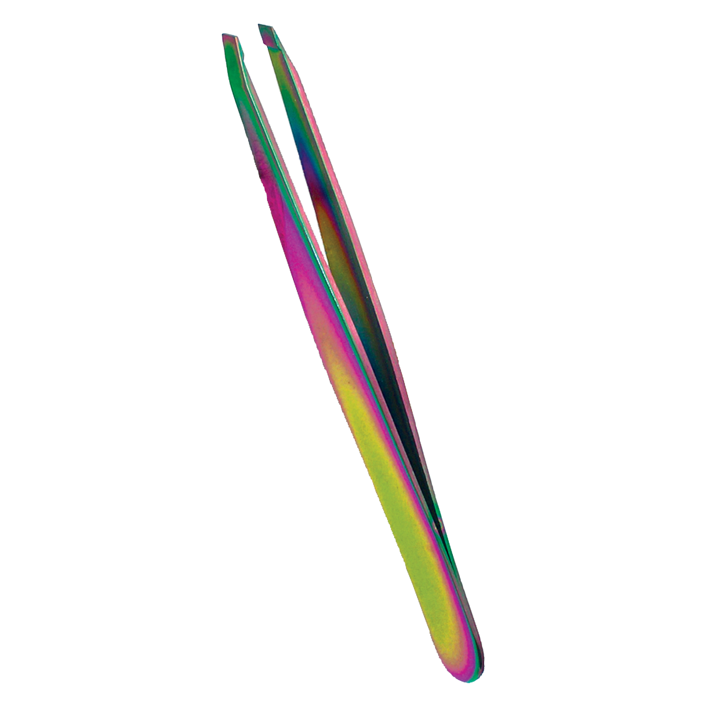 Slant Tip Tweezers, Titanium - Container of 48
