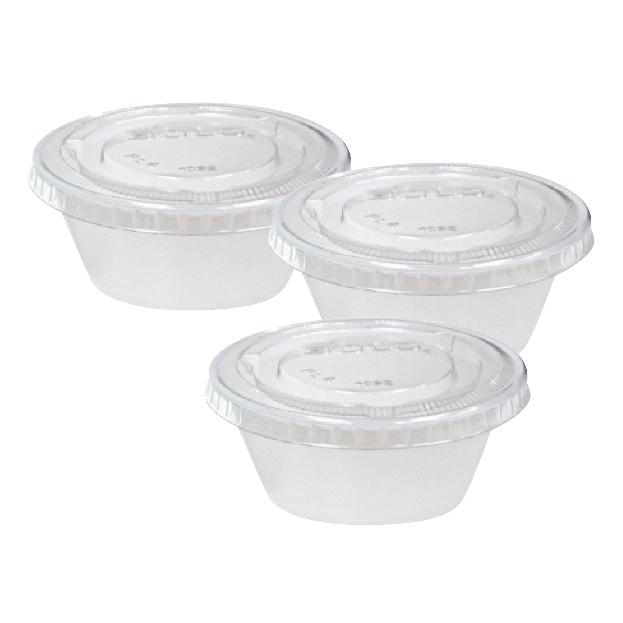 Plastic Cup with Lid, 2 oz. - 250 Pack