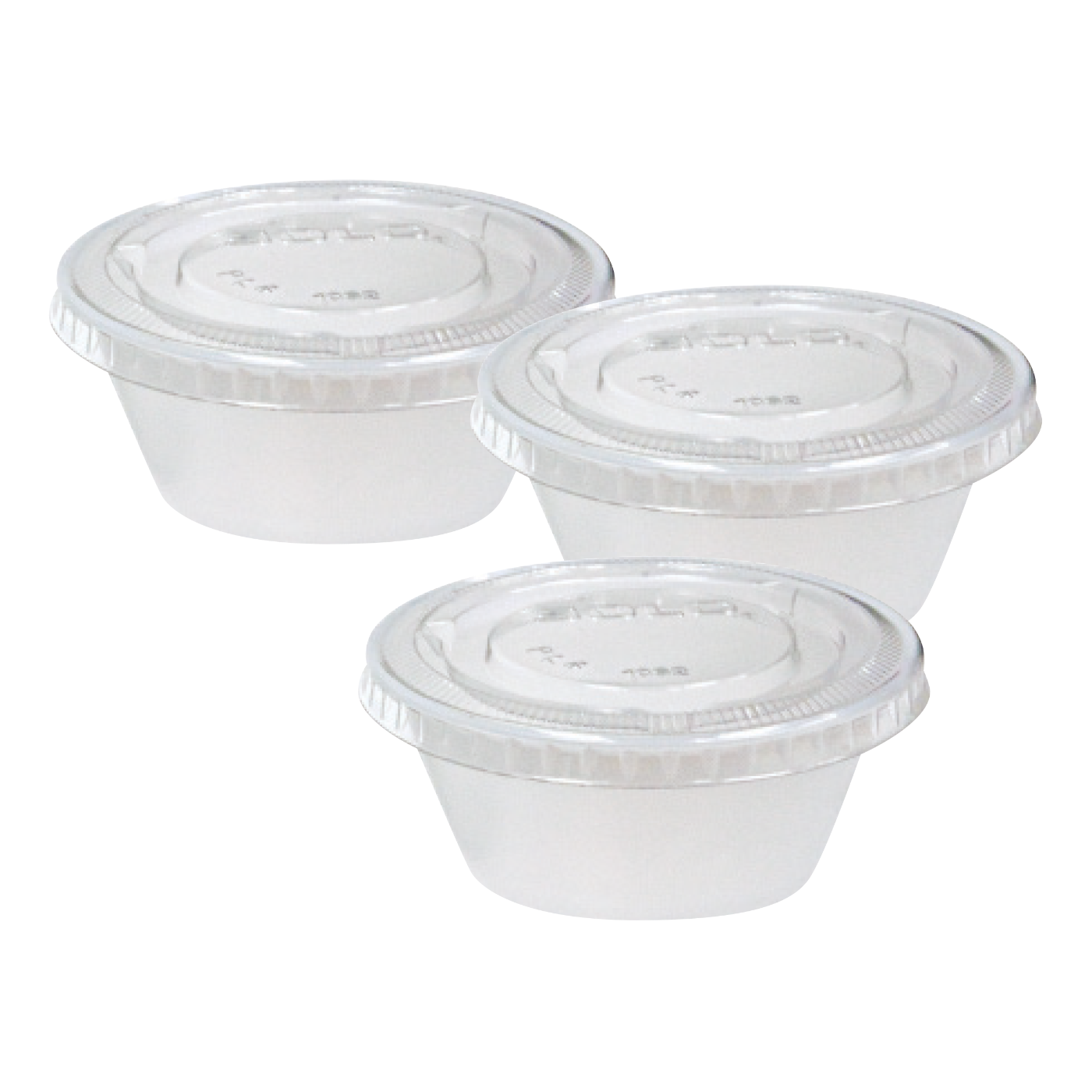 Plastic Cup with Lid, 2 oz. - 250 Pack