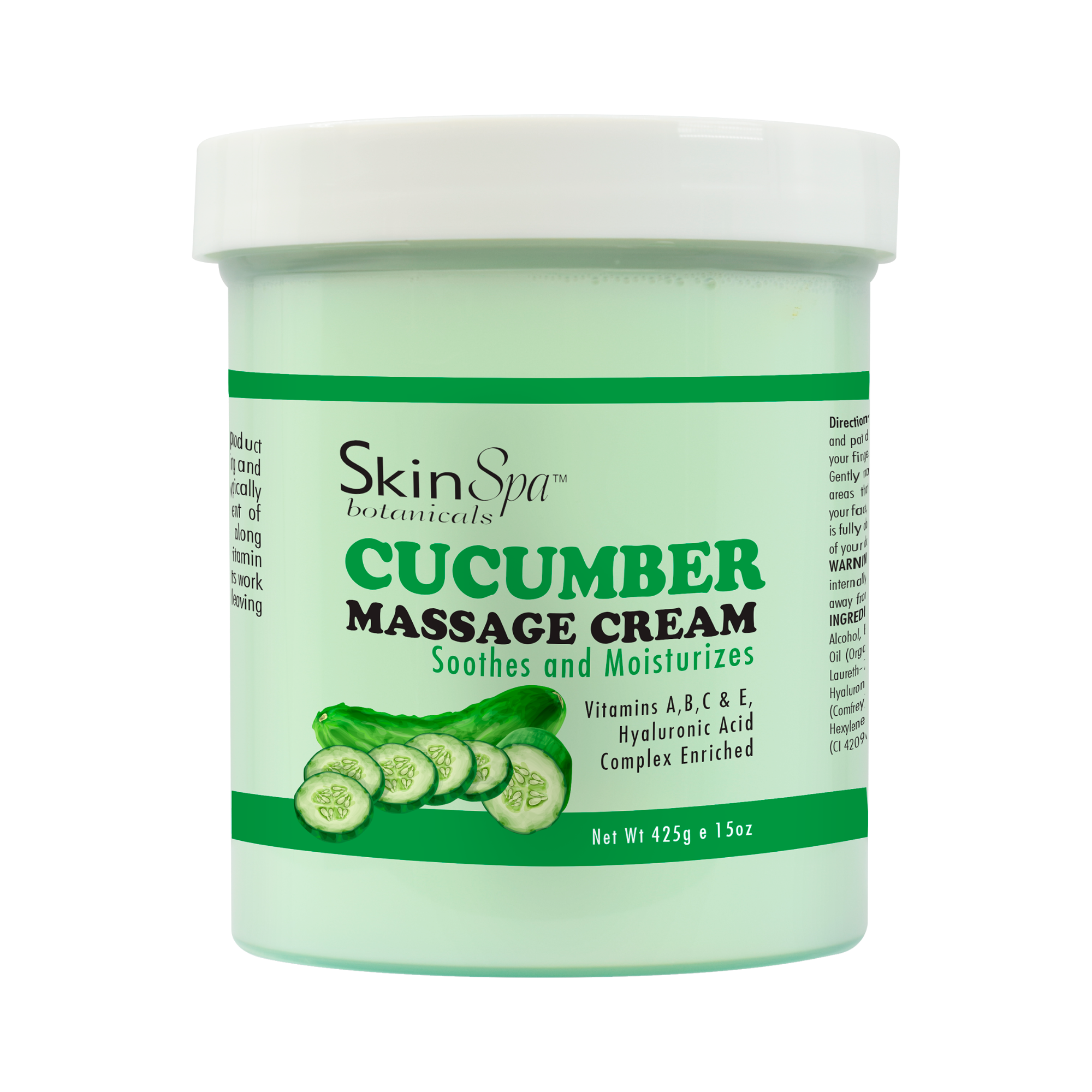 SkinSpa Cucumber Massage Cream - 15 oz.