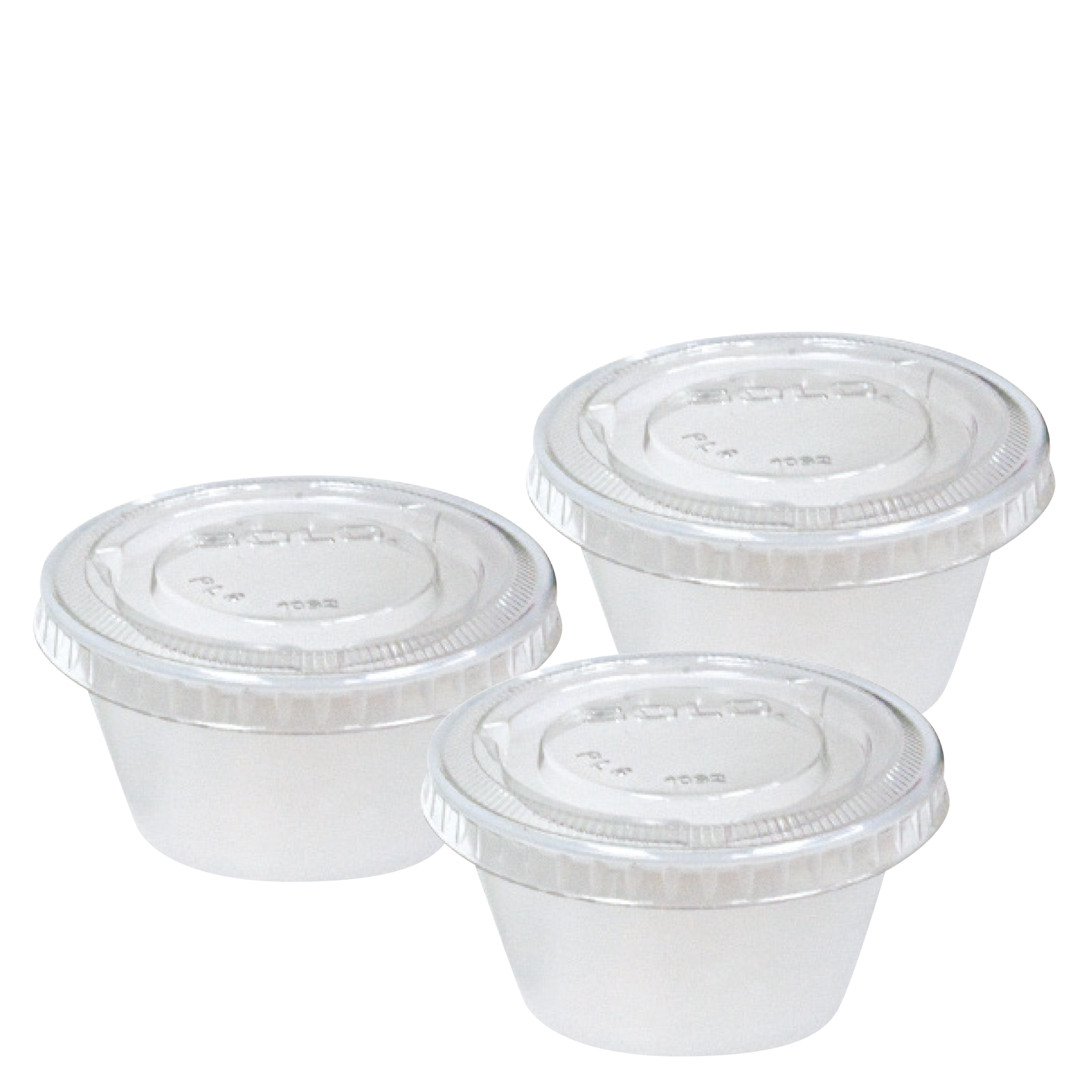 Plastic Cup with Lid, 2 oz. - 250 Pack