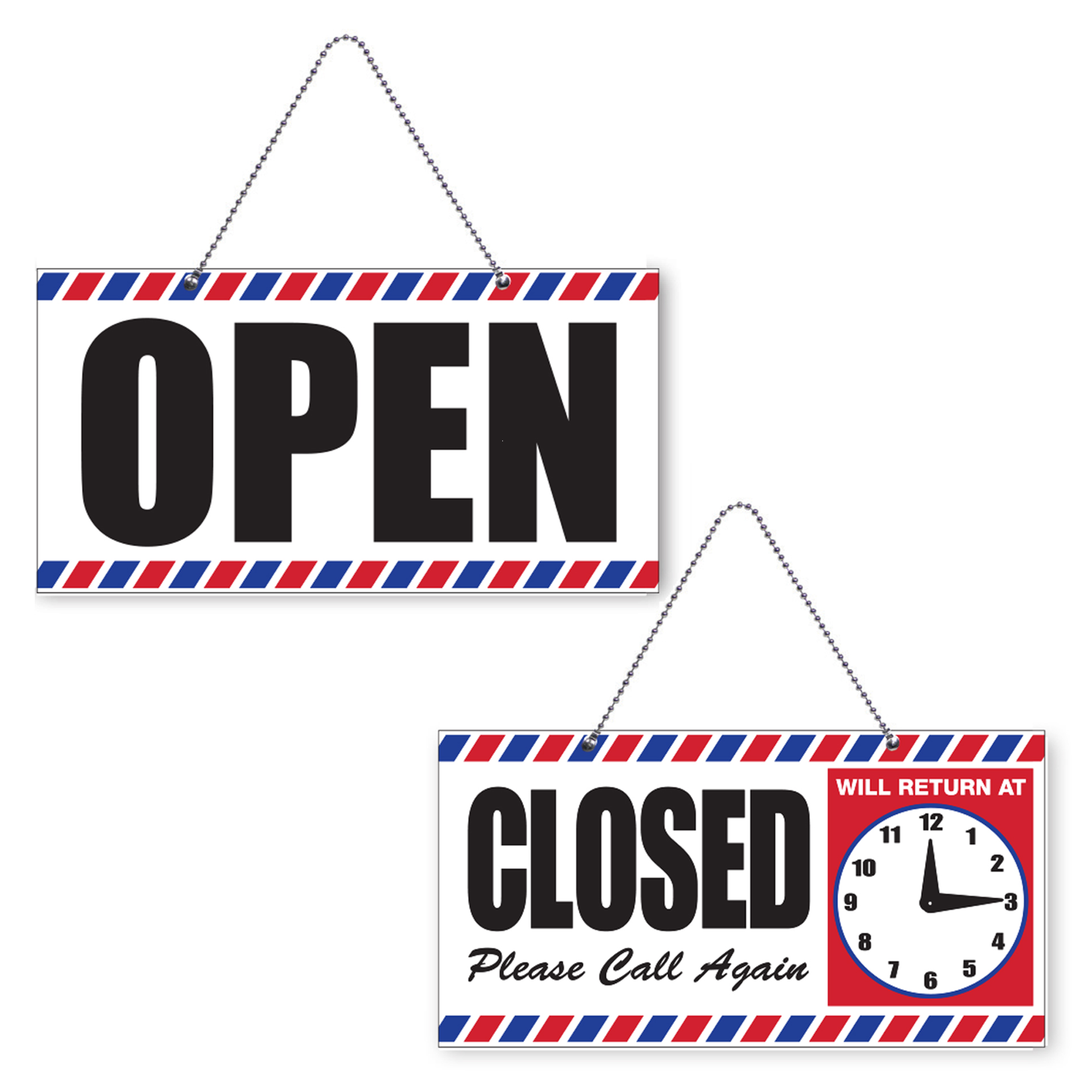 Open/Closed Sign with Clock