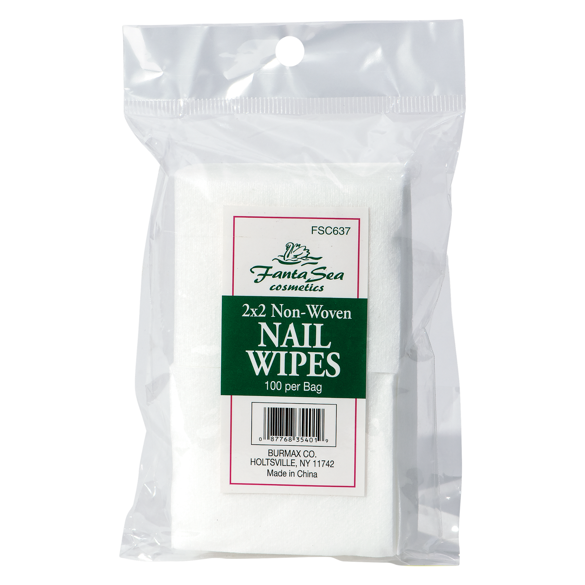 Nail Wipes, Non-woven - 2" x 2"