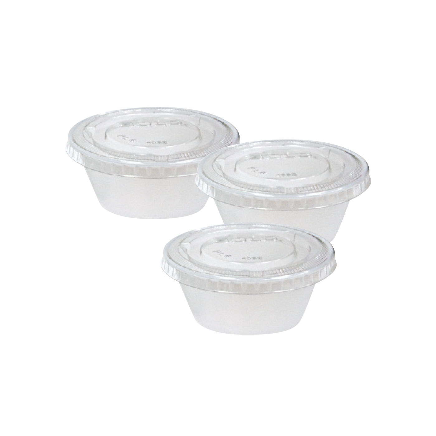 Plastic Cup with Lid, 1 oz. - 500 Pack