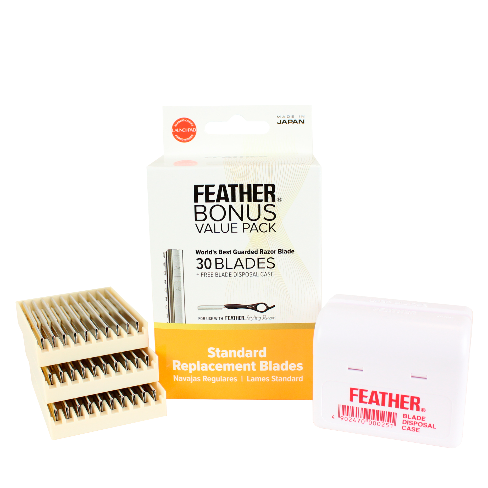 Standard Blades and Disposable Blade Case - 30 pk