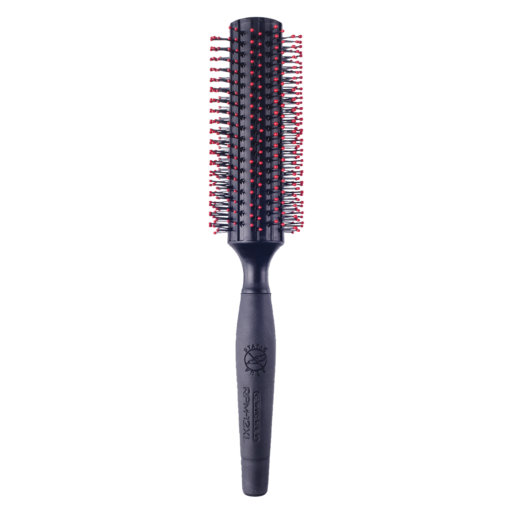 Static Free RPM Round Brush, 12 Row