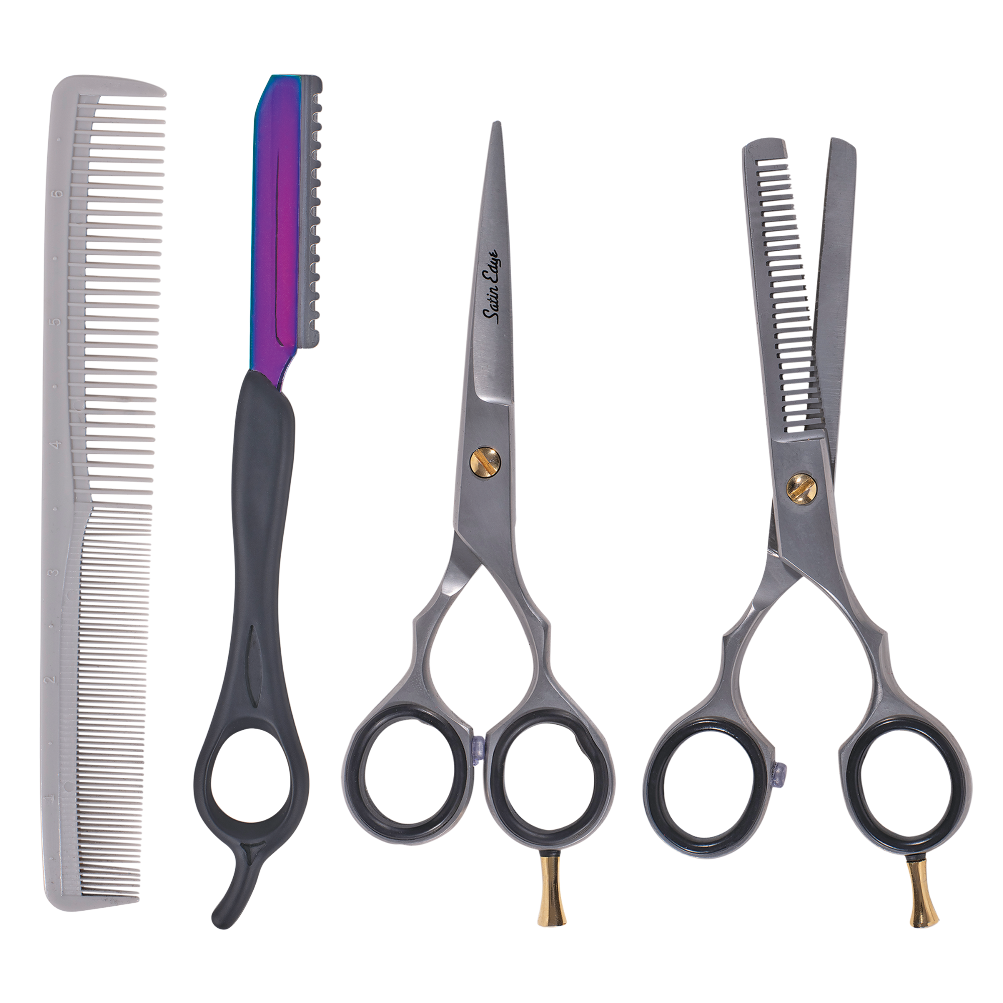 5-1/2" Stainless Steel Hair Styling Kit - Right Handed