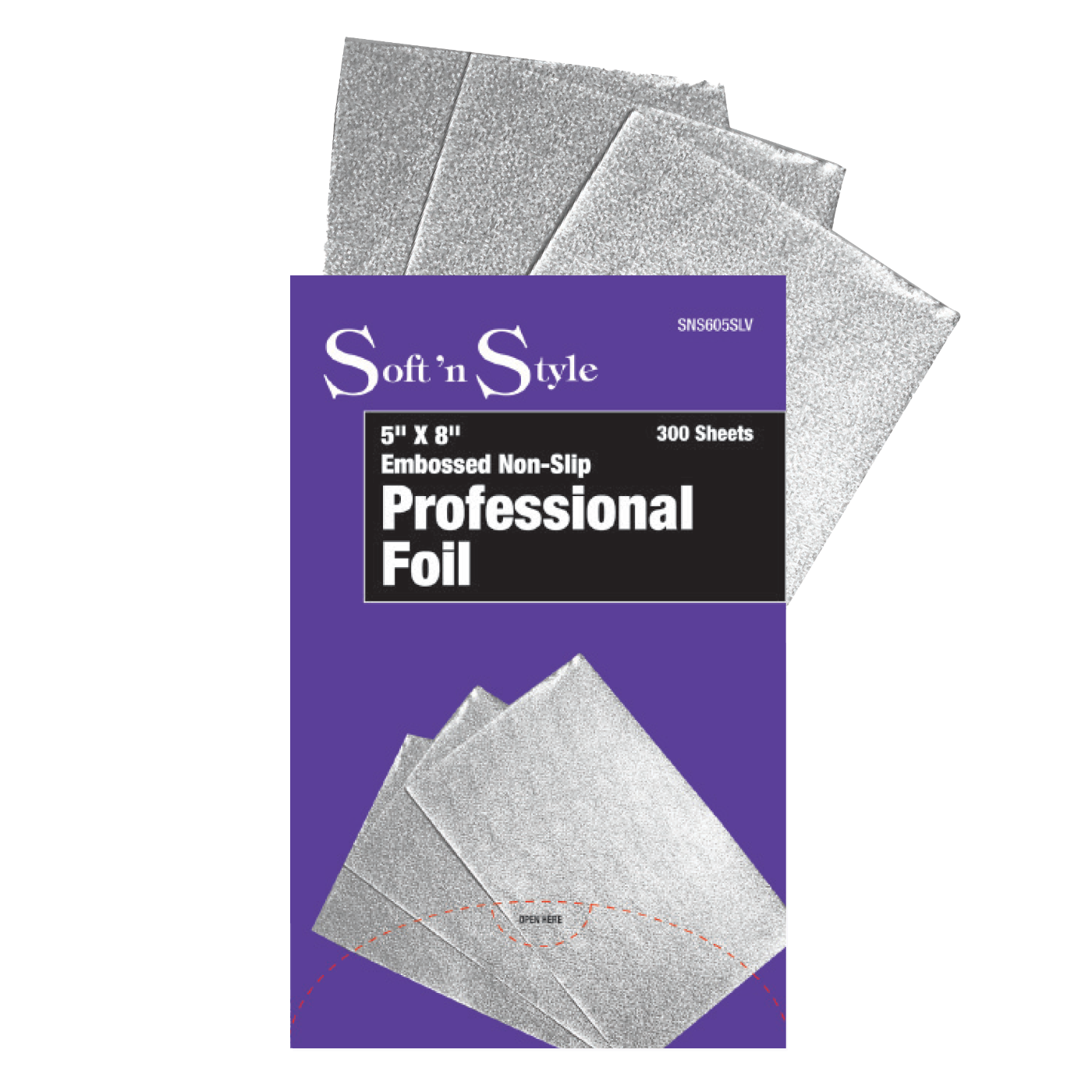 5" x 8" Pre-cut, Embossed Non-slip Foil Sheets
