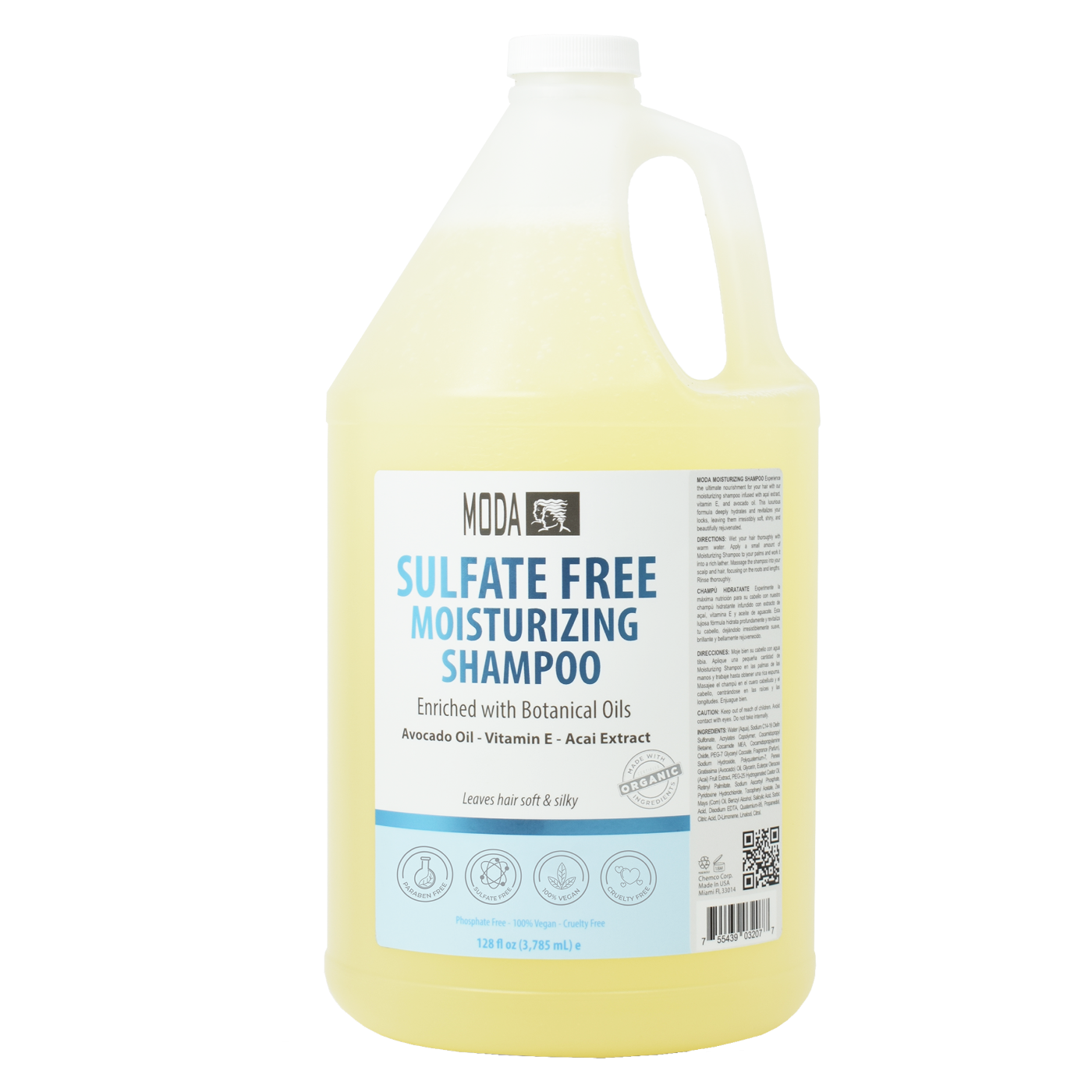 Sulfate Free Moisture Shampoo - 128 oz.