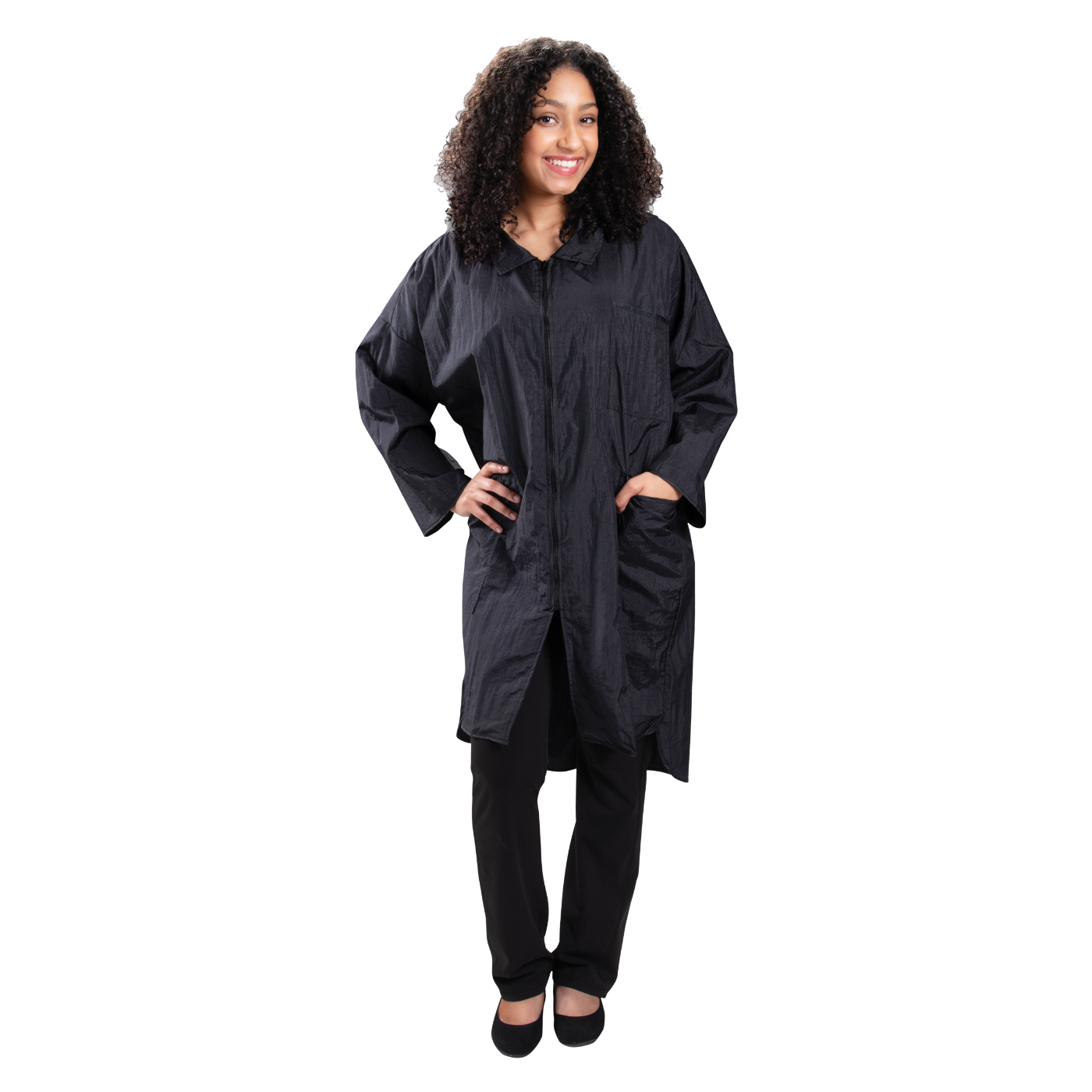 Crinkle Nylon Uniform - Zippered