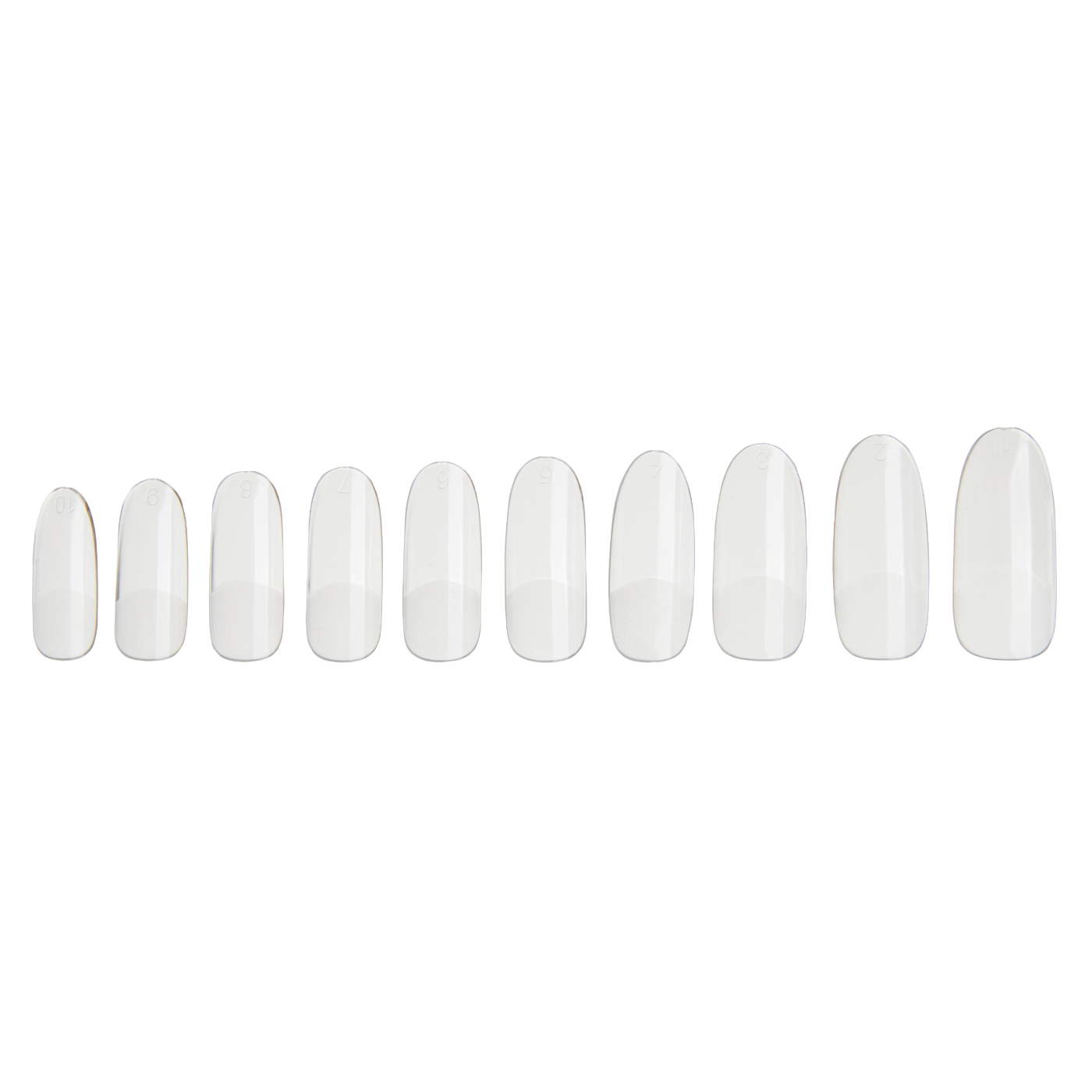 Oval Nail Tips - Clear