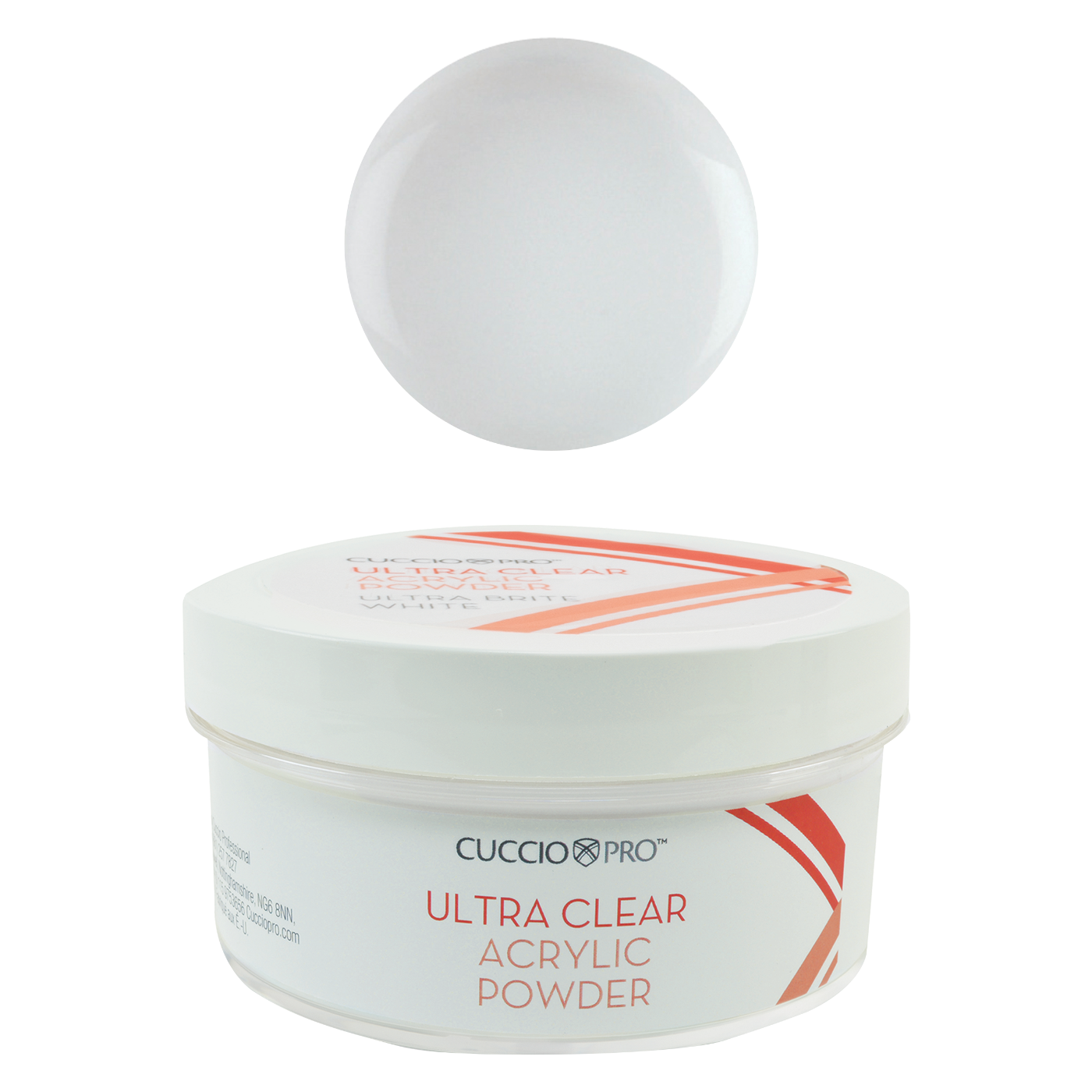 Ultra Clear Acrylic Powder, 16 oz. - Ultra Bright White