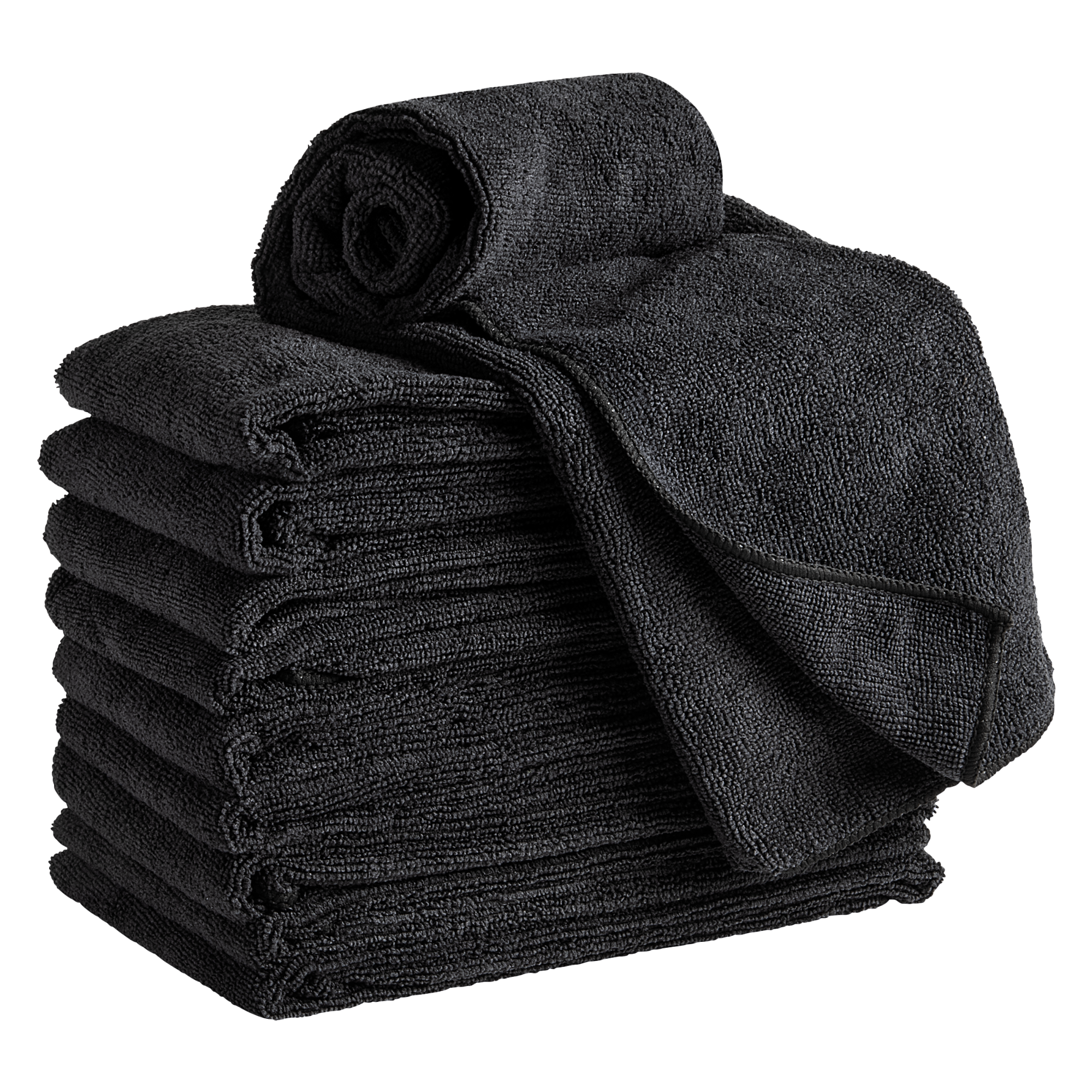 Microfiber Towels, 16" x 29" - Black