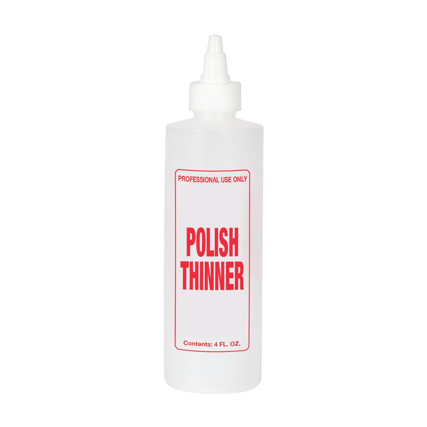 Imprinted Twist Top Bottle, Polish Thinner, 4 oz.