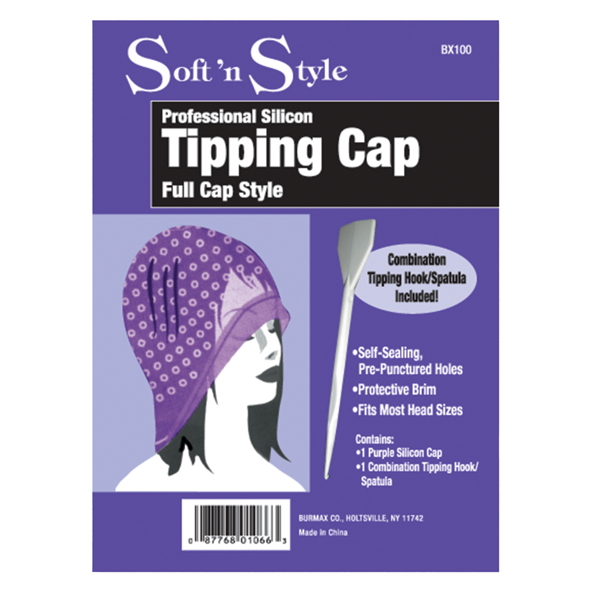 Full Size Silicone Cap with Tipping Hook Tool