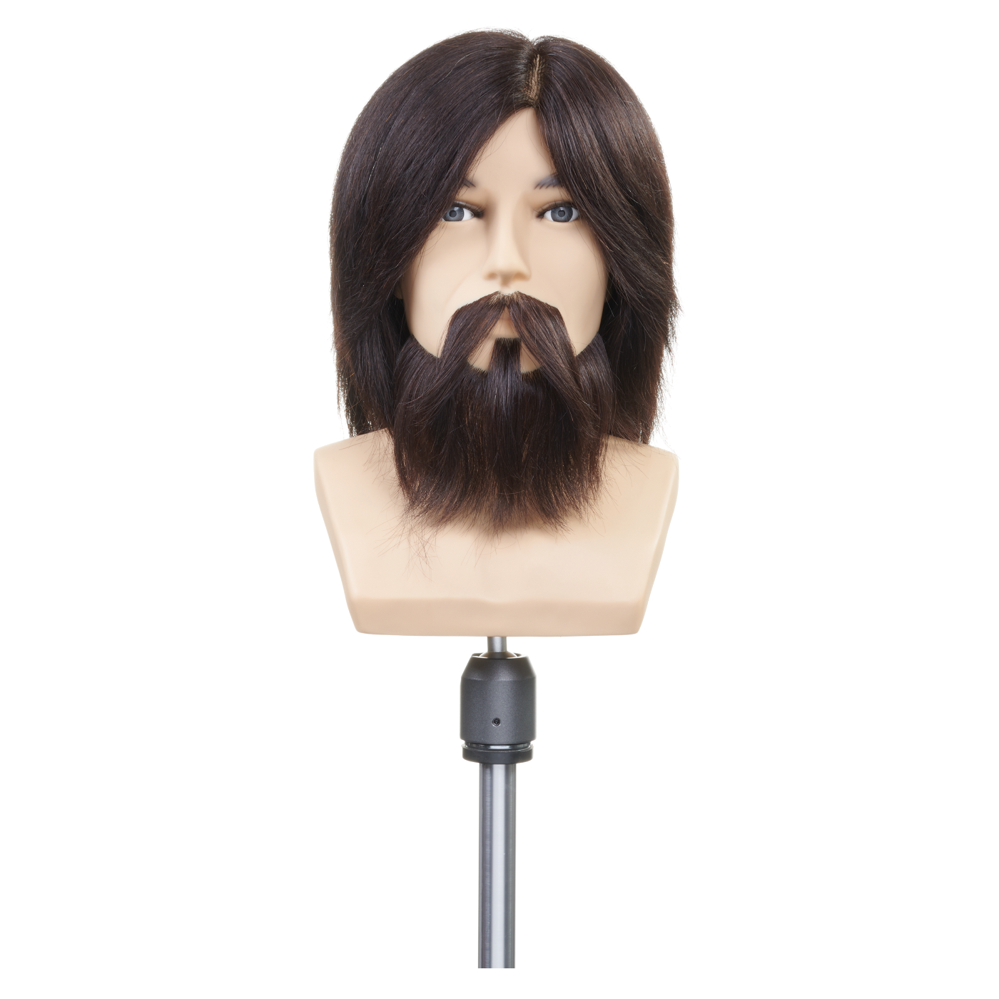 Bearded Male Competition Mannequin - 100% Human Hair