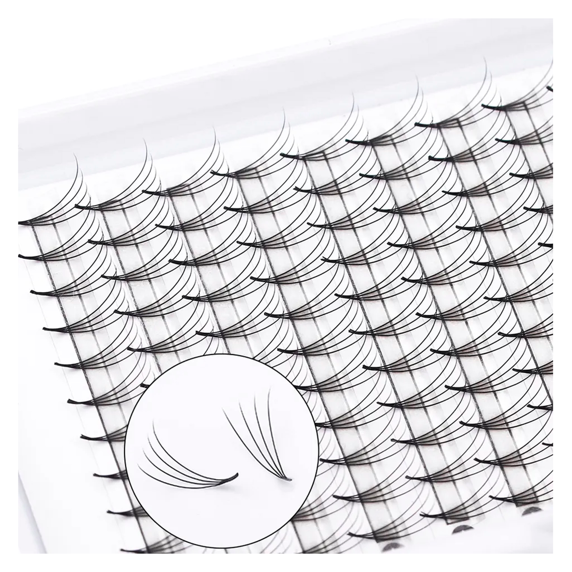 .07 C Curl 4D Pre-Made Fan Lashes
