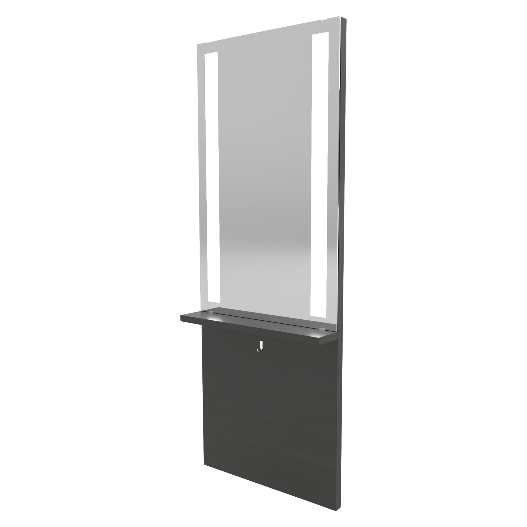 Roots Mirror with Laminated Ledge & Lighting