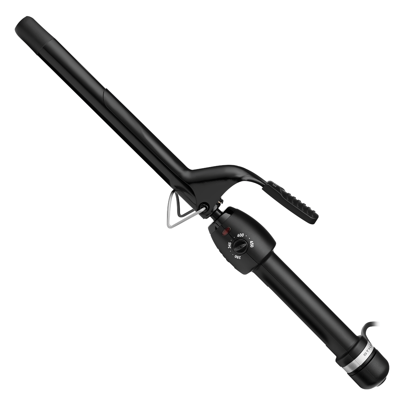 Stay-Temp Black Gold Ceramic Extended Barrel Pro Spring Curling Iron - 3/4"
